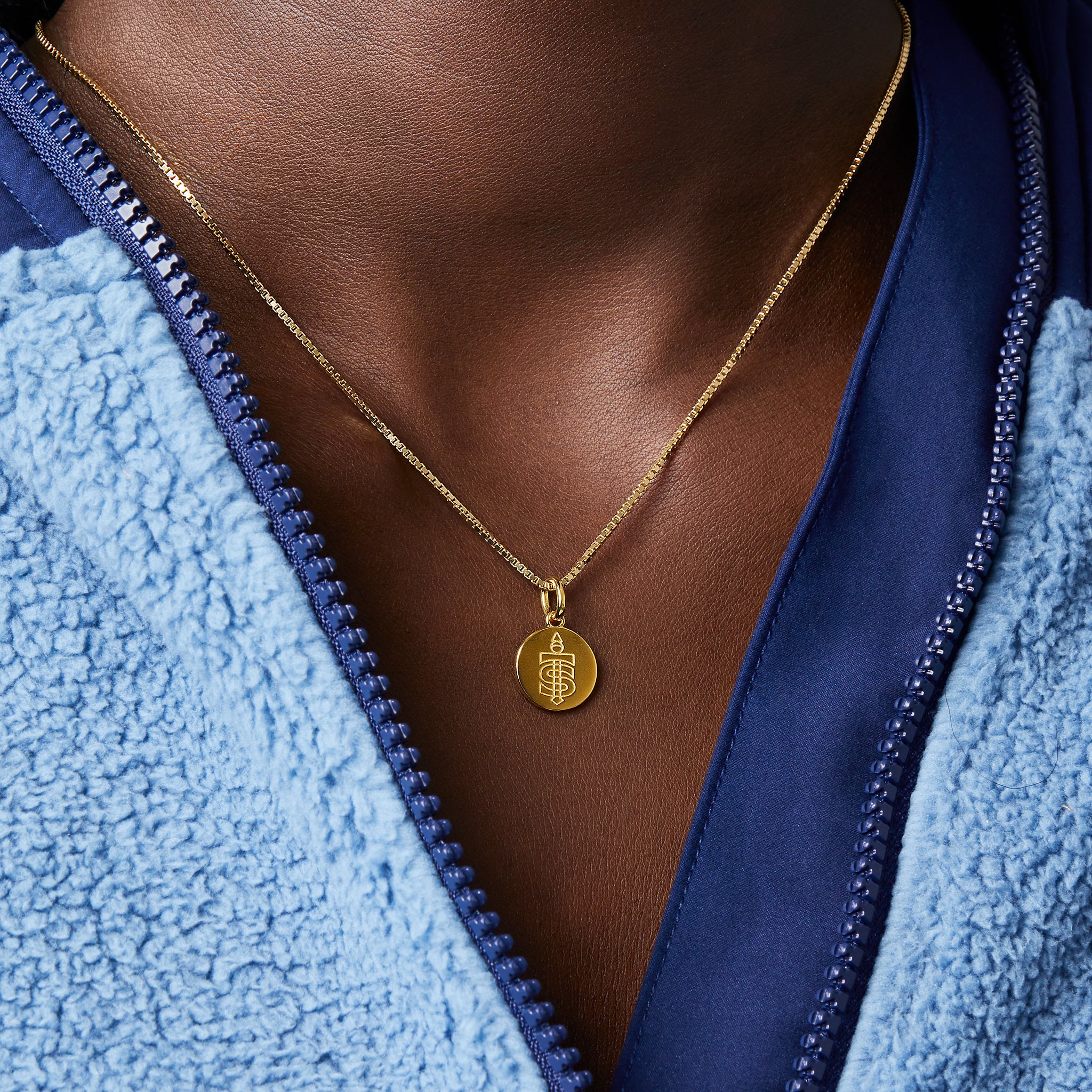 Toronto Sceptres Hillberg & Berk Gold Medallion Necklace - Jewelry in Gold