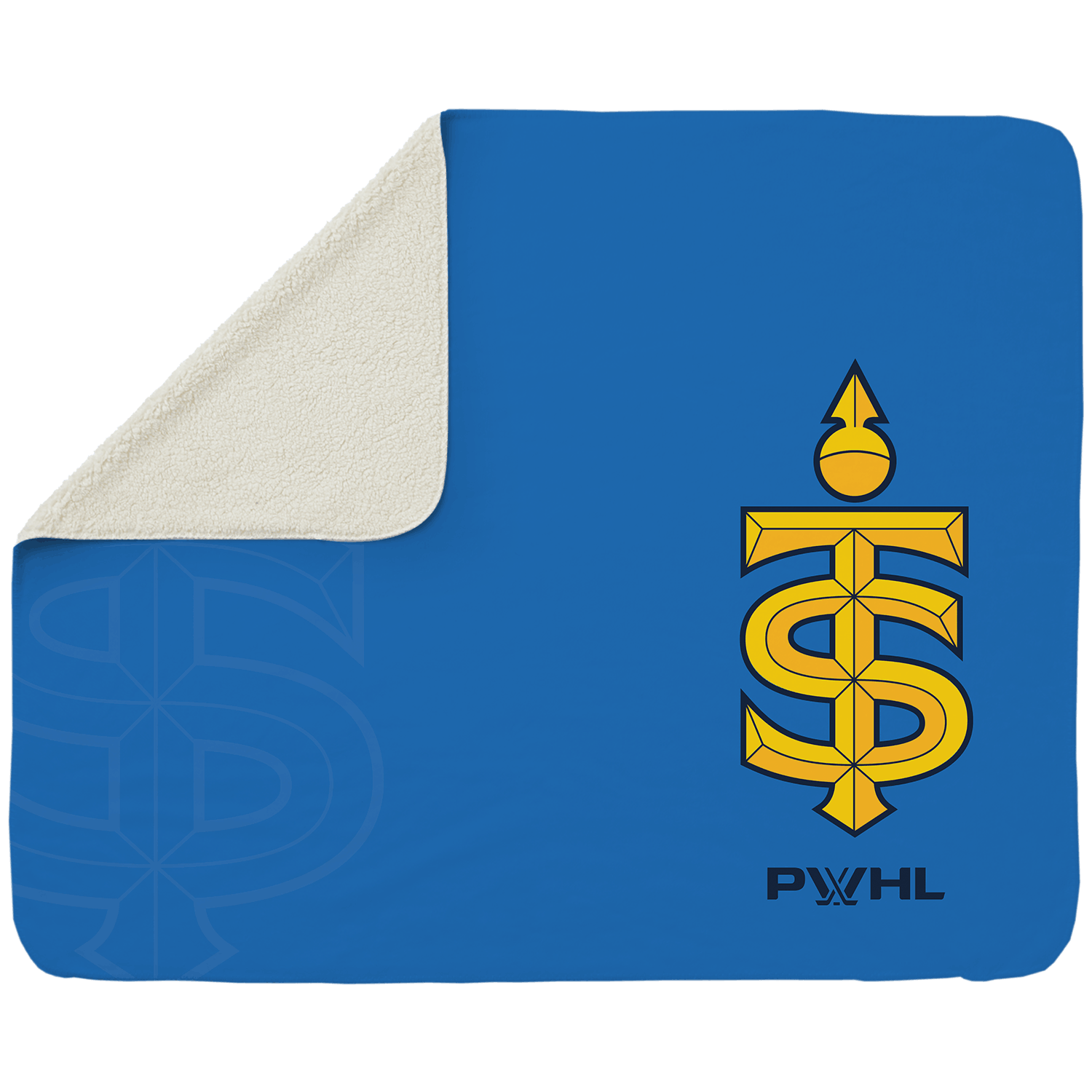 Toronto Sceptres Sherpa Fleece Logo Throw Blanket - Blankets in Cream Back