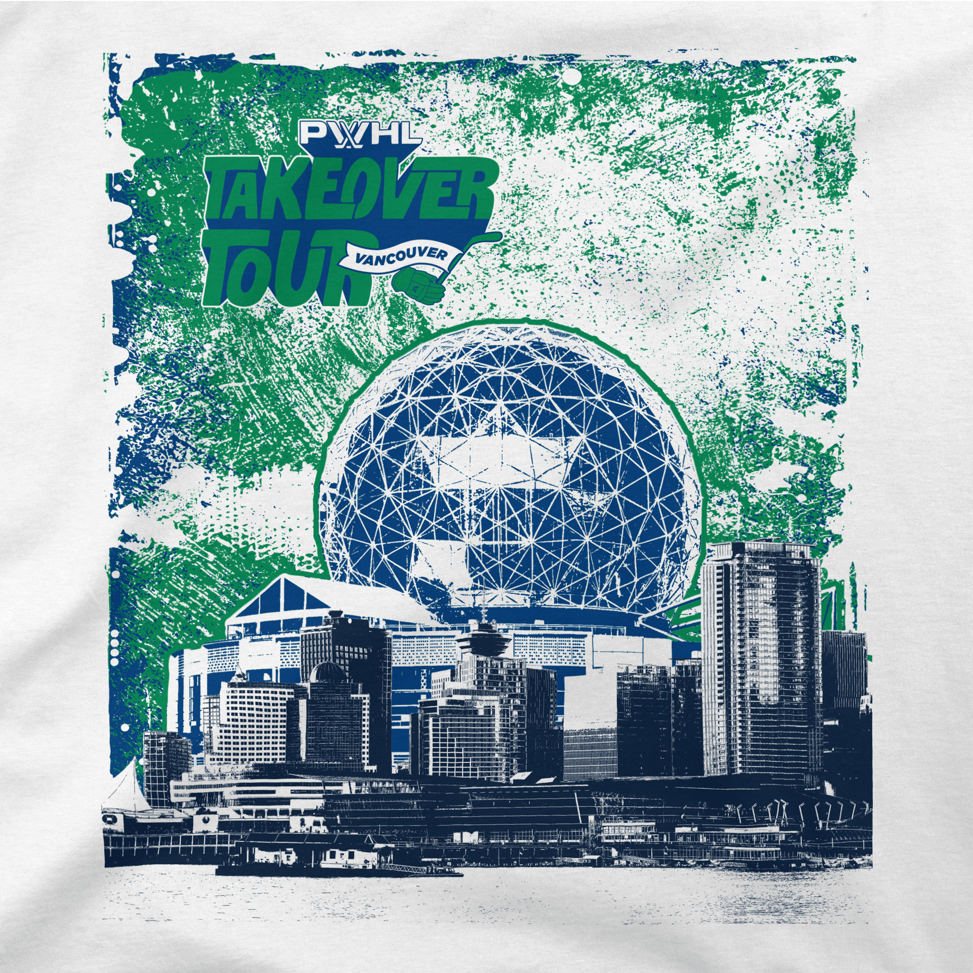 PWHL Adult Stadium Essentials Vancouver Takeover City Photo Long Sleeve T-Shirt - Long Sleeve T-Shirt in S