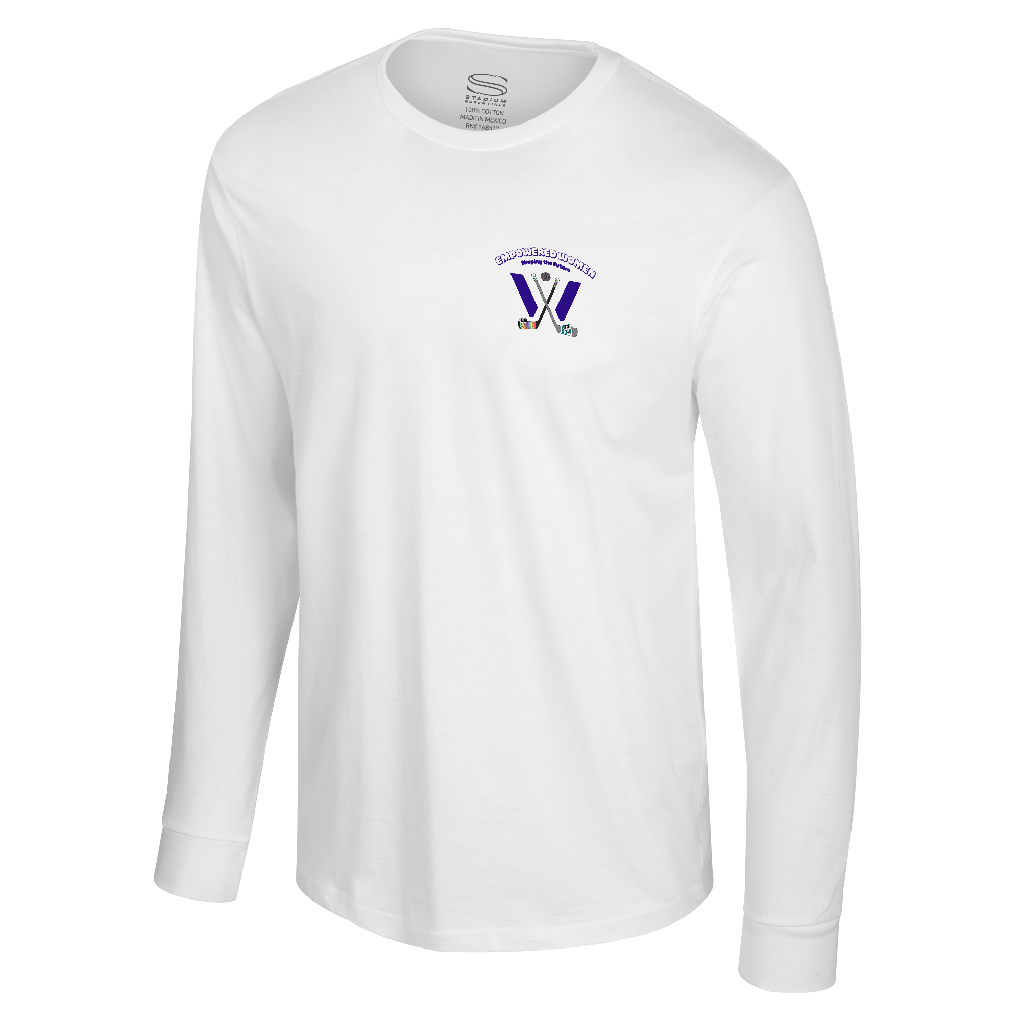 PWHL x Fiorella Granda Women's Empowerment Adult Long Sleeve T-Shirt - Long Sleeve T-Shirt in White