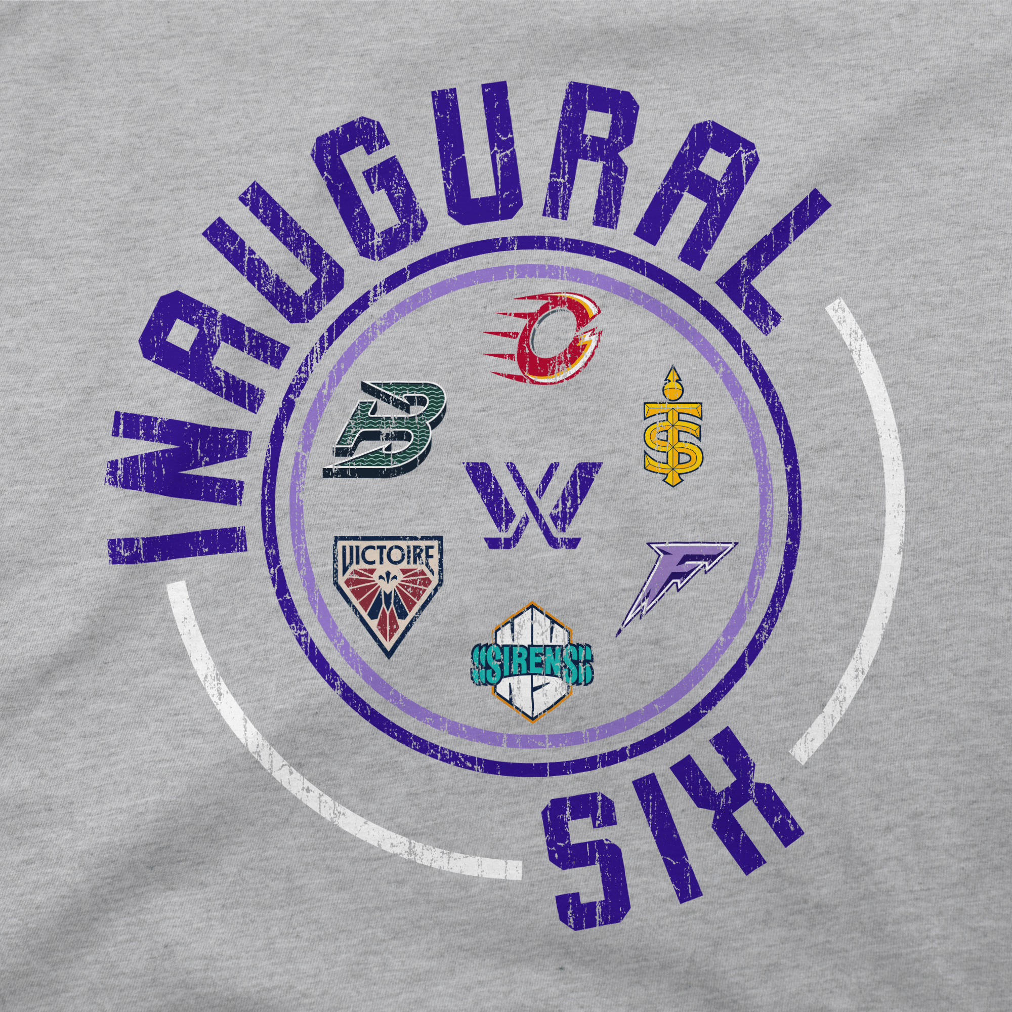 PWHL Youth Stadium Essentials Inaugural Six T-Shirt - T-Shirt in Grey