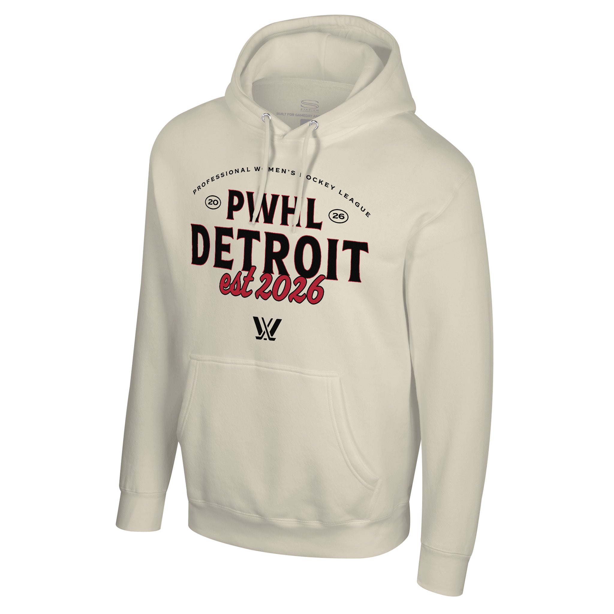 Adult PWHL Detroit Stadium Essentials Uprise Hoodie - Hoodie in S