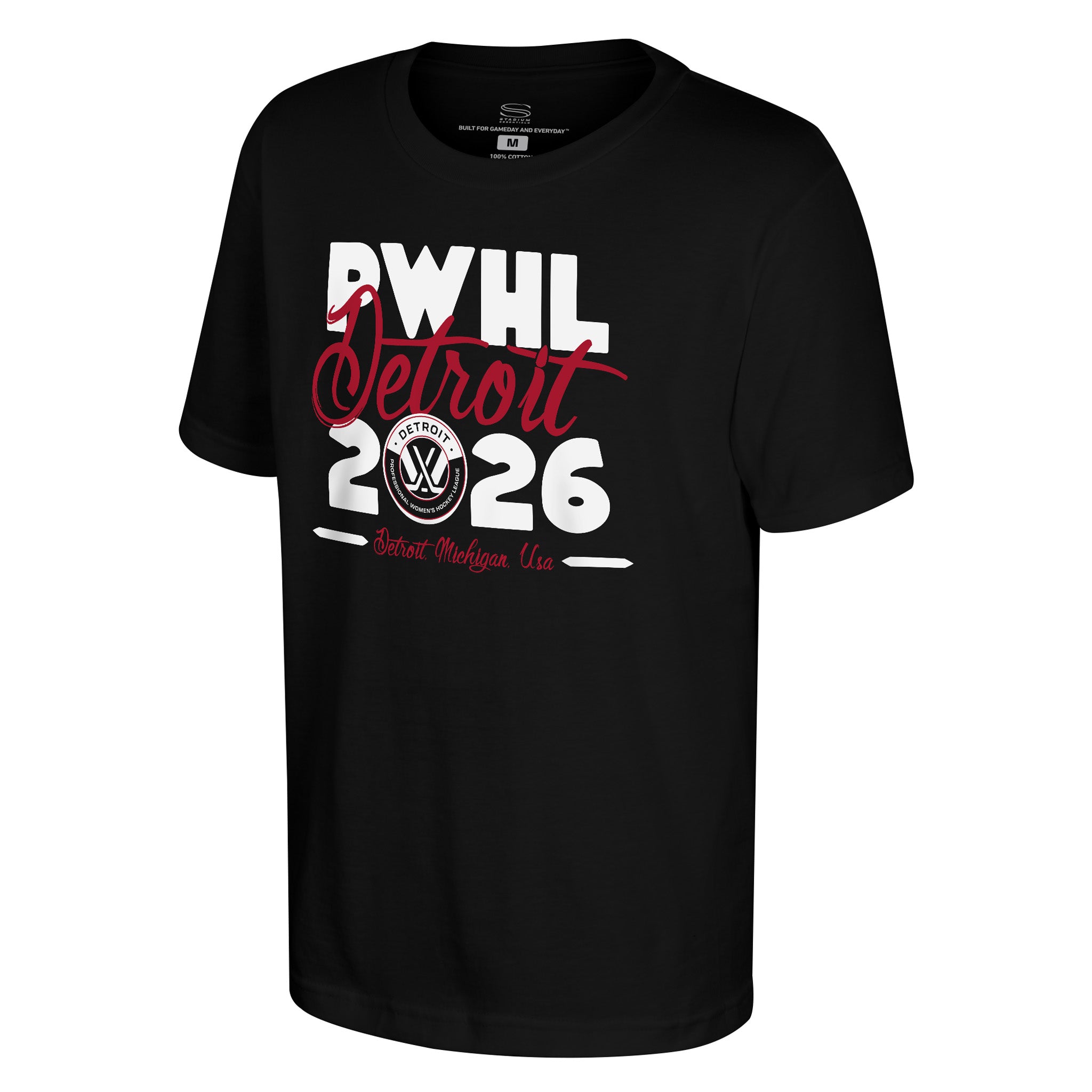 T-shirt Gotcha PWHL Detroit pour enfants Stadium Essentials