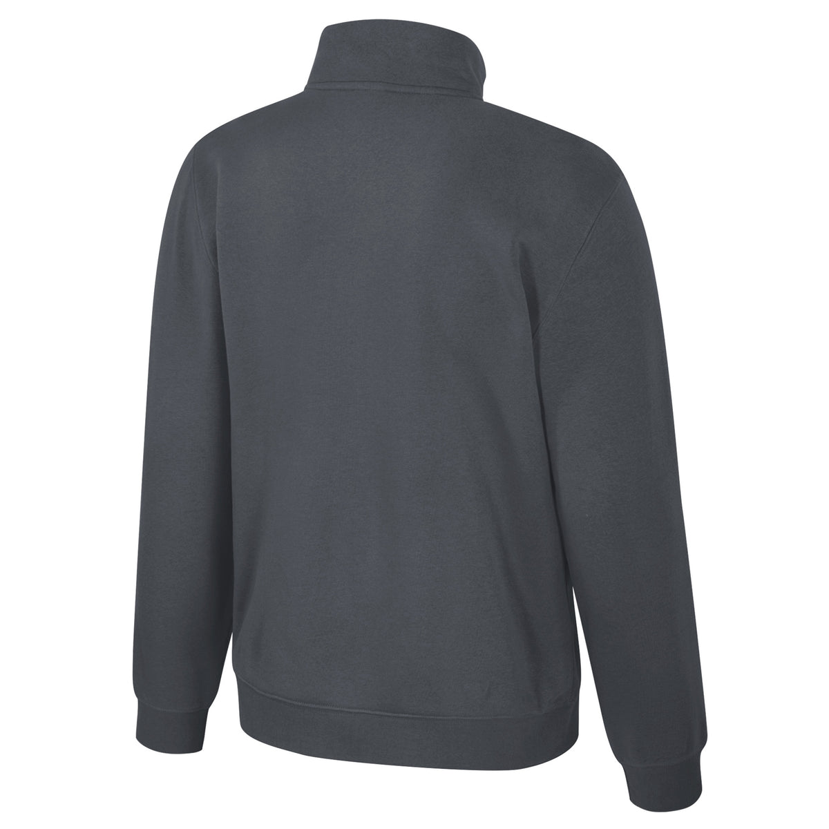 The back of a dark gray Ottawa Charge fleece quarter zip.