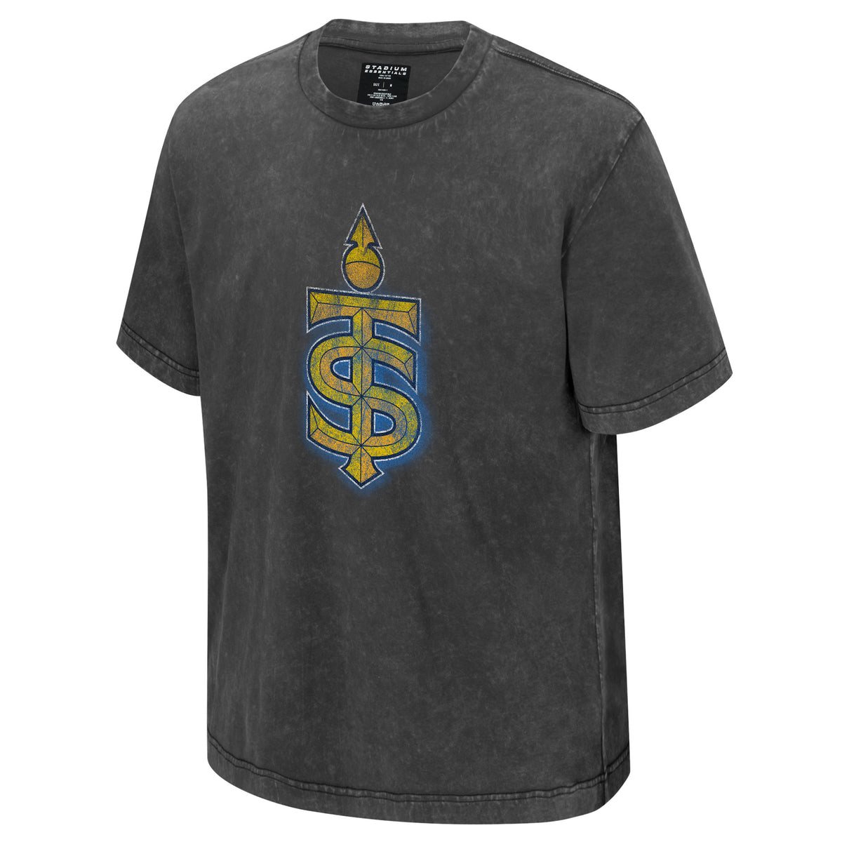 The front of a dark gray was short sleeve shirt with the Toronto Sceptres logo in the center.