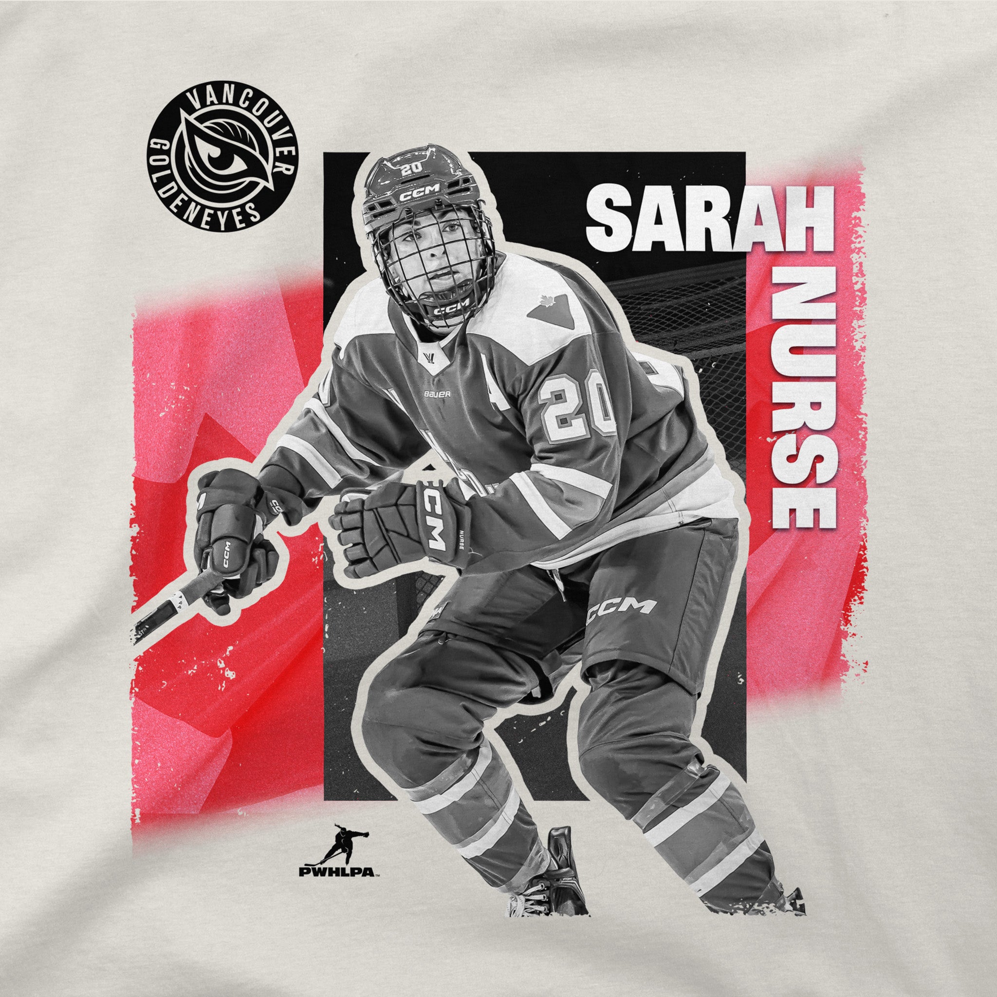 Adult Sarah Nurse Team PWHL 2026 Urban Stadium Essentials T-Shirt - T-Shirt in S