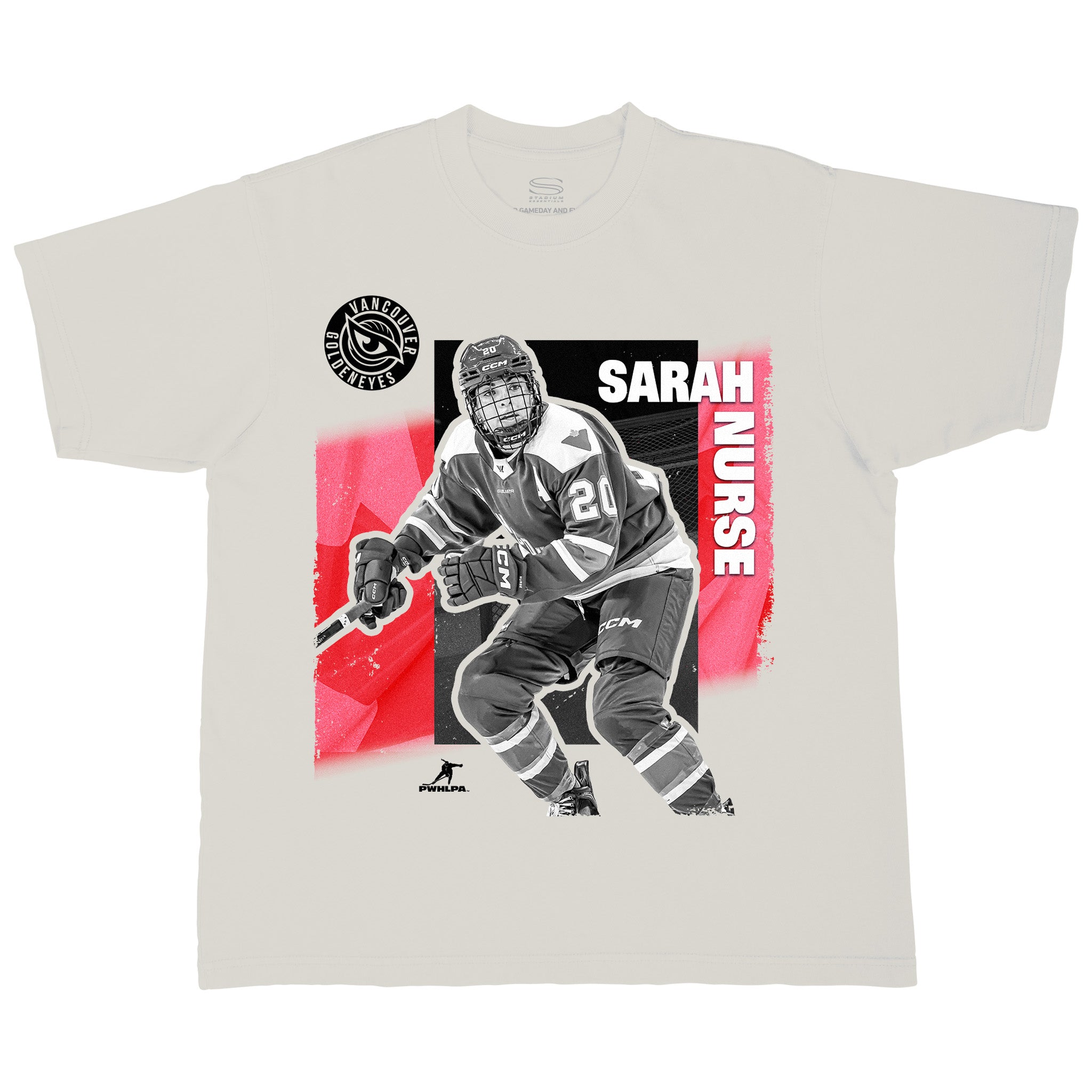 Adult Sarah Nurse Team PWHL 2026 Urban Stadium Essentials T-Shirt - T-Shirt in S
