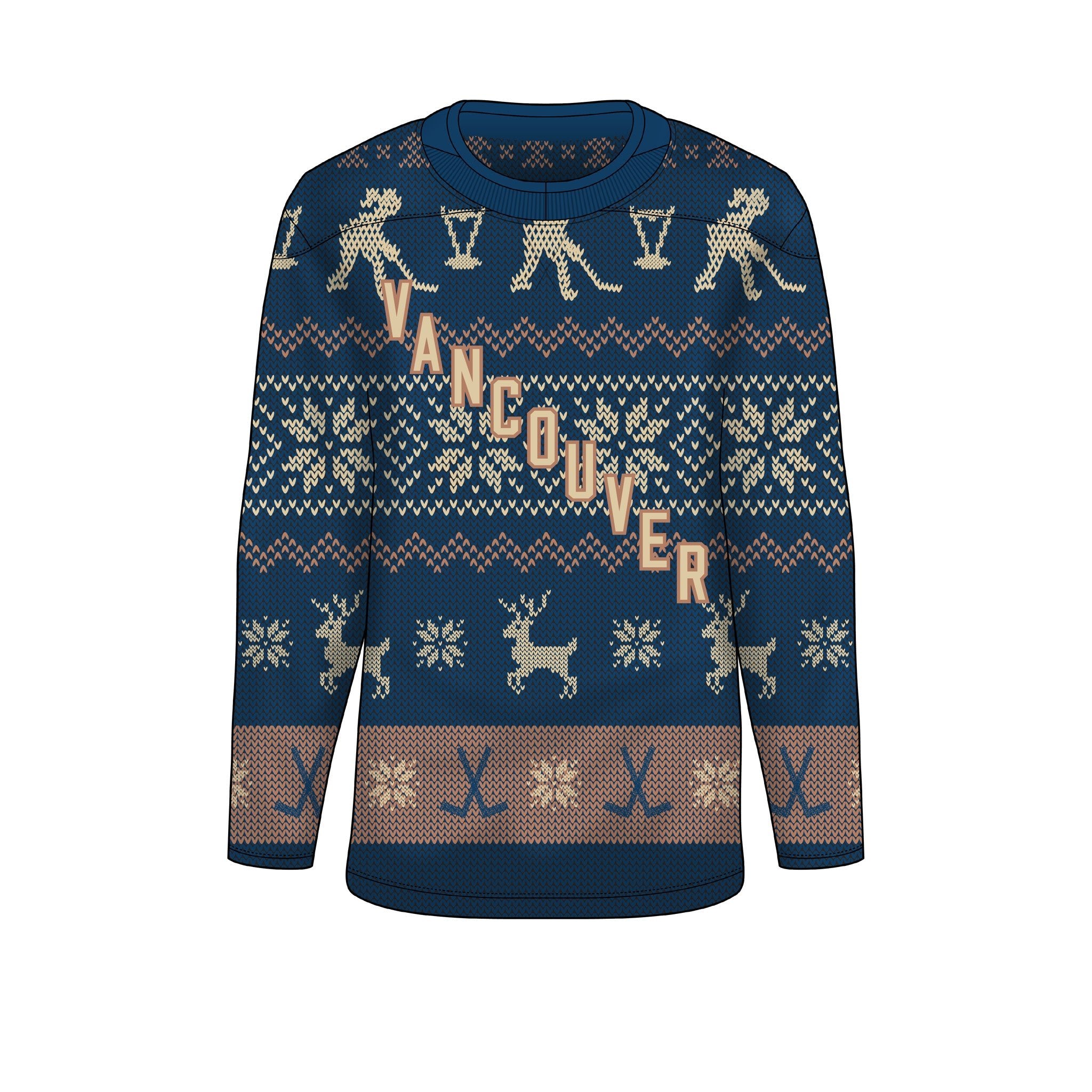 Adult PWHL Vancouver Holiday Sweater Jersey