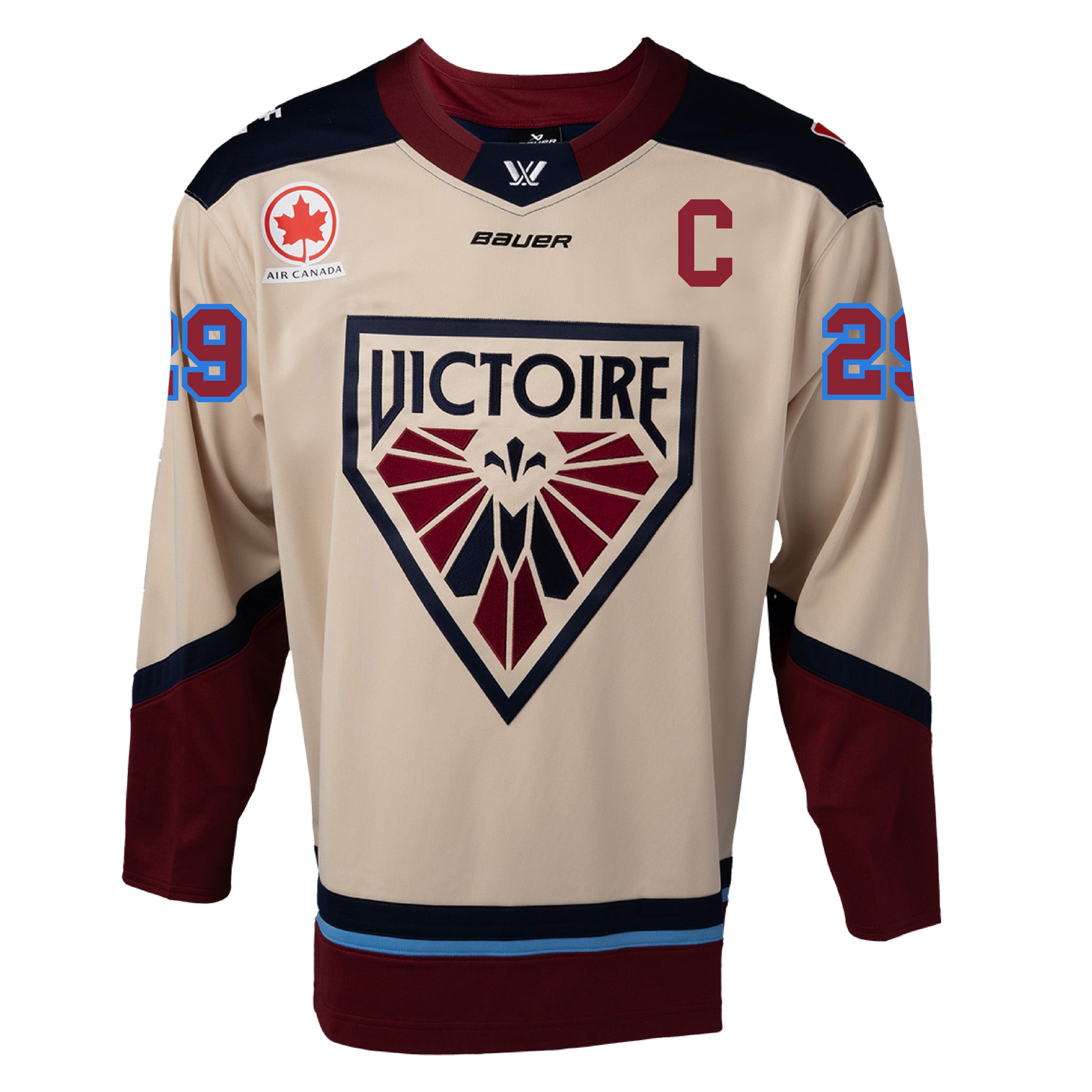 Adult Montreal Victoire Marie - Philip Poulin Bauer Replica Away Jersey - Jersey in Cream