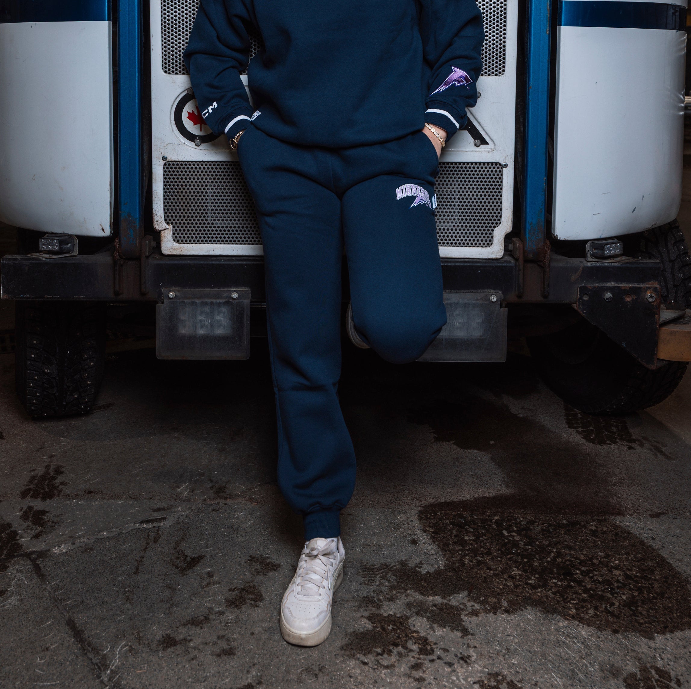 Adult Minnesota Frost CCM Tapered Sweat Pants - Pants in S