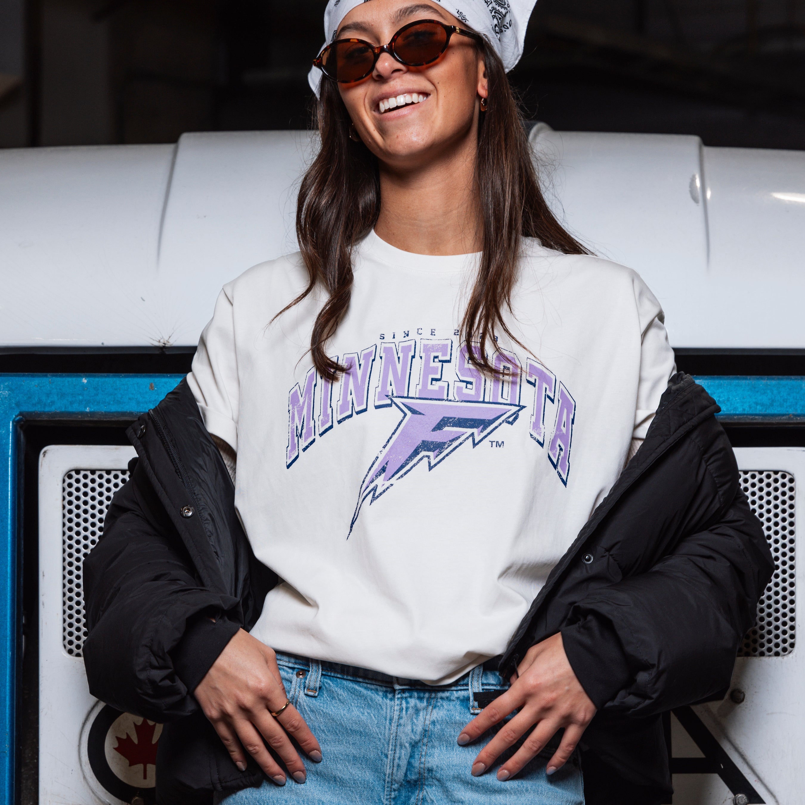 Adult Minnesota Frost CCM Washed City T-Shirt - T-Shirt in S