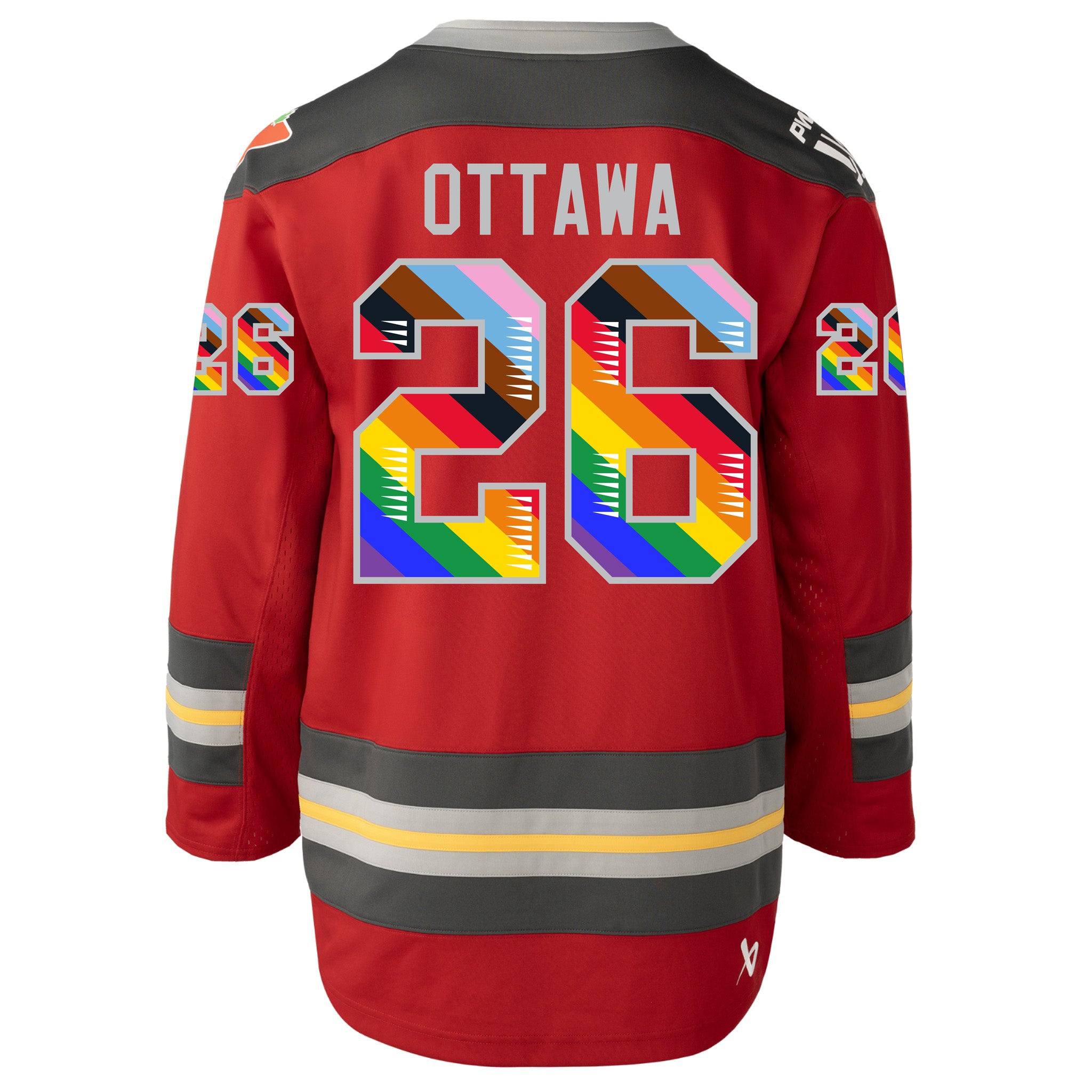 Adult Ottawa Charge Bauer Pride Replica Home Jersey - Jersey in S