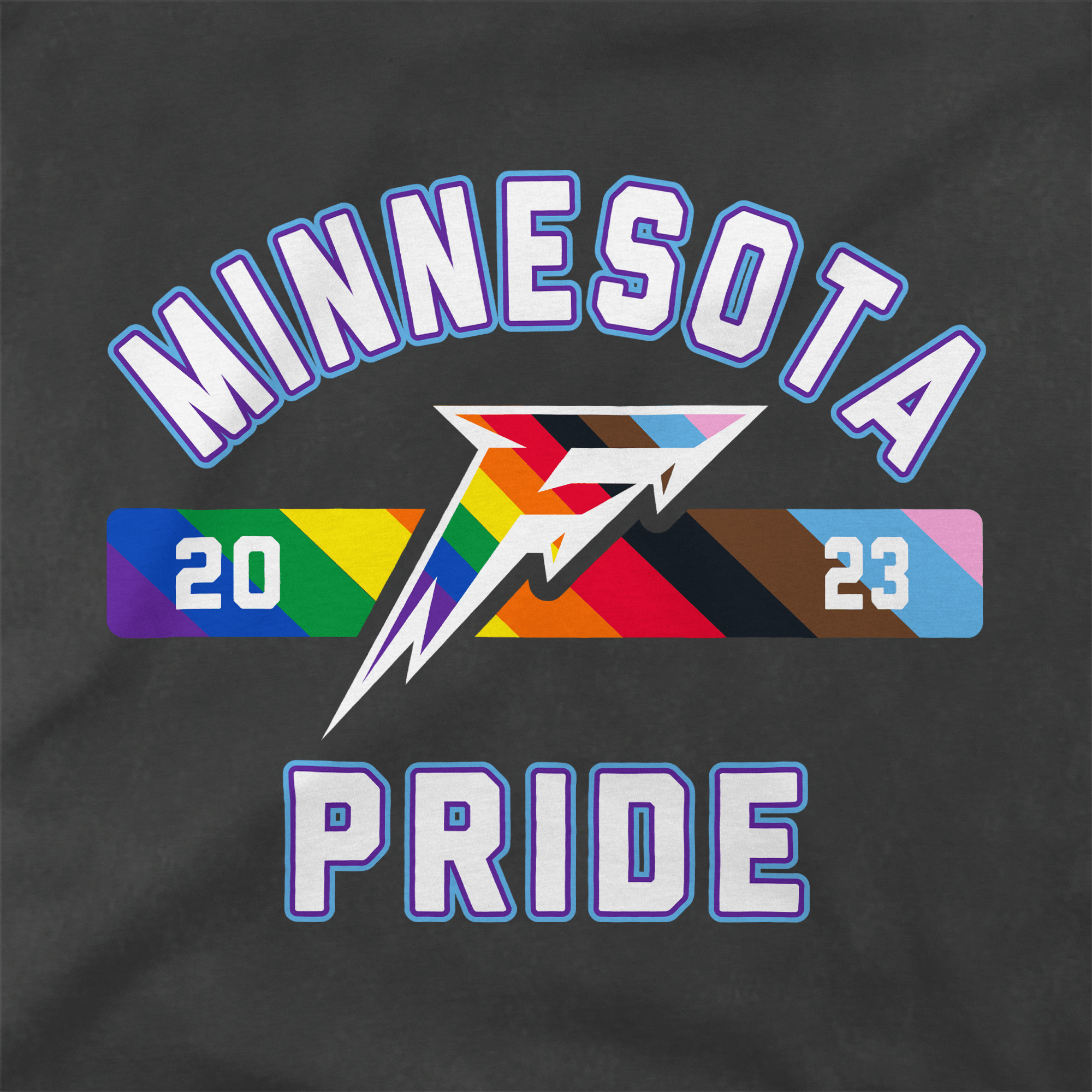 Pre - Order Minnesota Frost Adult Stadium Essentials Issue Pride Vintage T-Shirt - T-Shirt in Vintage Black