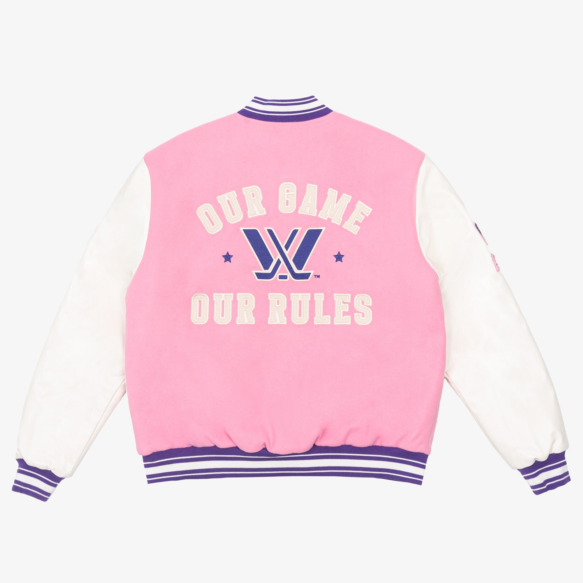 PWHL x Barbie by Peace Collective Adult Letterman Jacket - Jacket in S