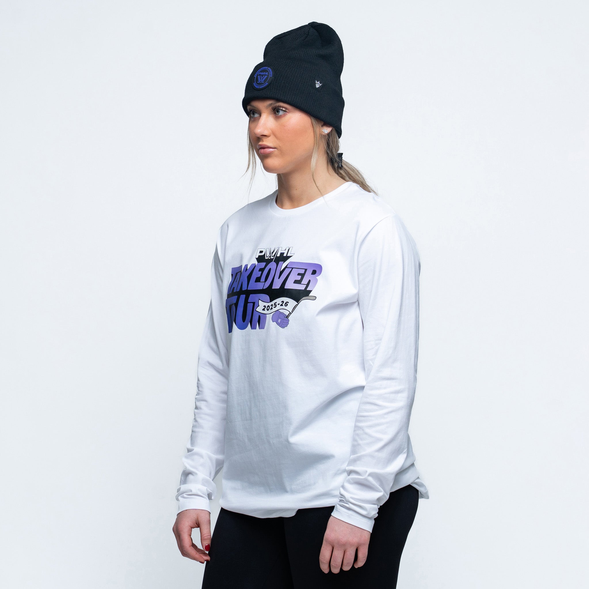 Adult PWHL Royalty Takeover Tour 2025 - 26 Sideline Long Sleeve T-Shirt - Long Sleeve T-Shirt in S