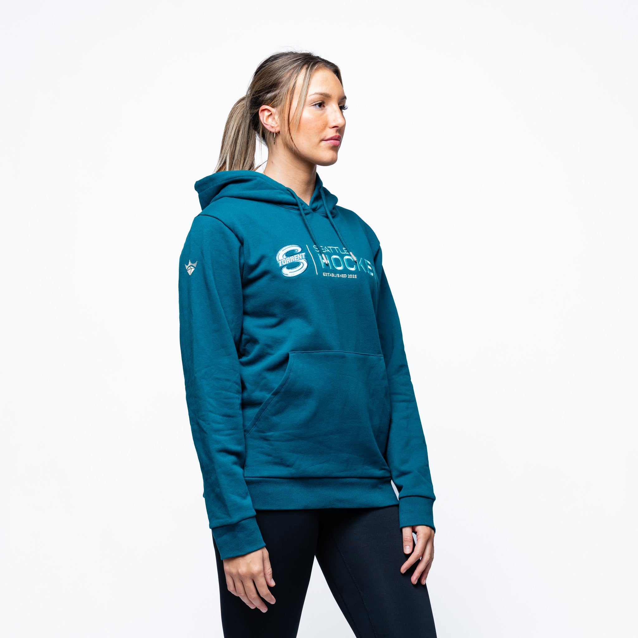 Adult Seattle Torrent Royalty Citymark Cloud Hoodie - Hoodie in Green