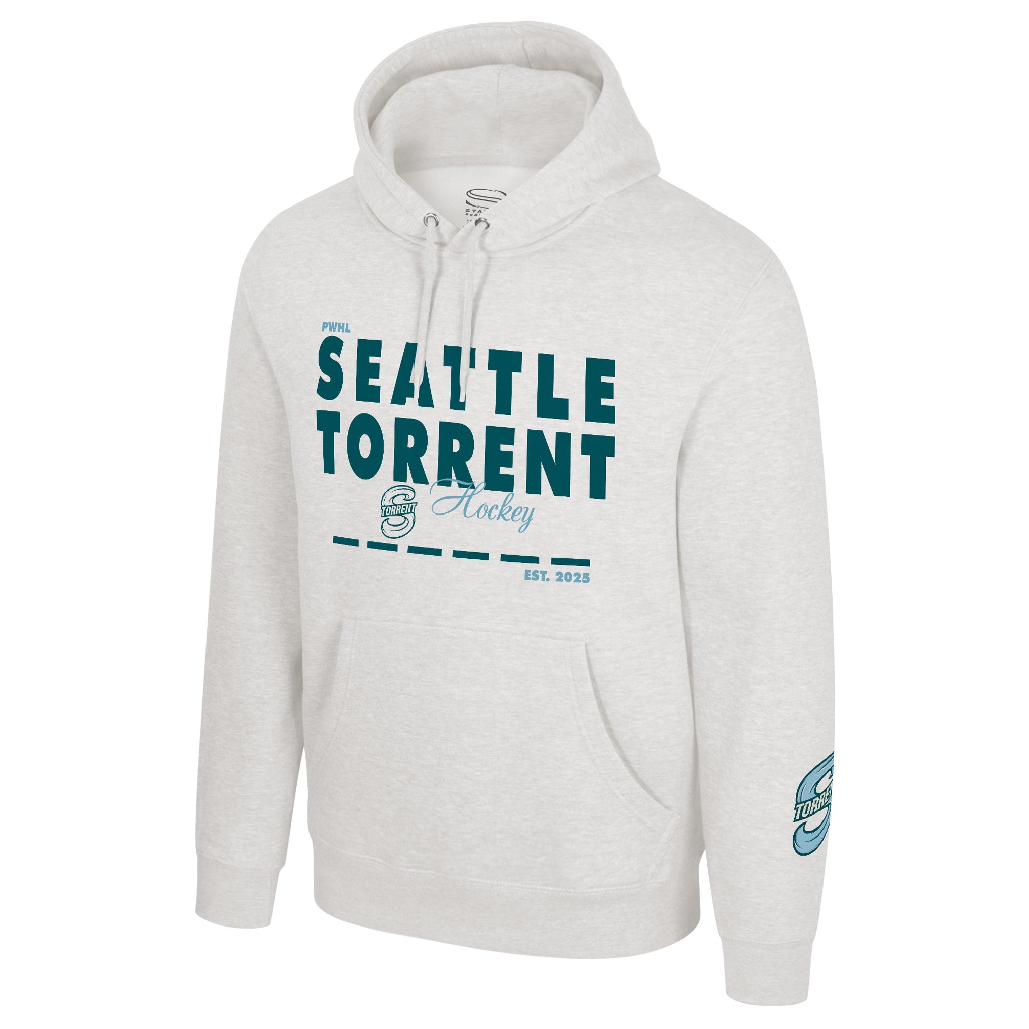 Adult Seattle Torrent Stadium Essentials No Time Hoodie - Hoodie in Oatmeal Heather