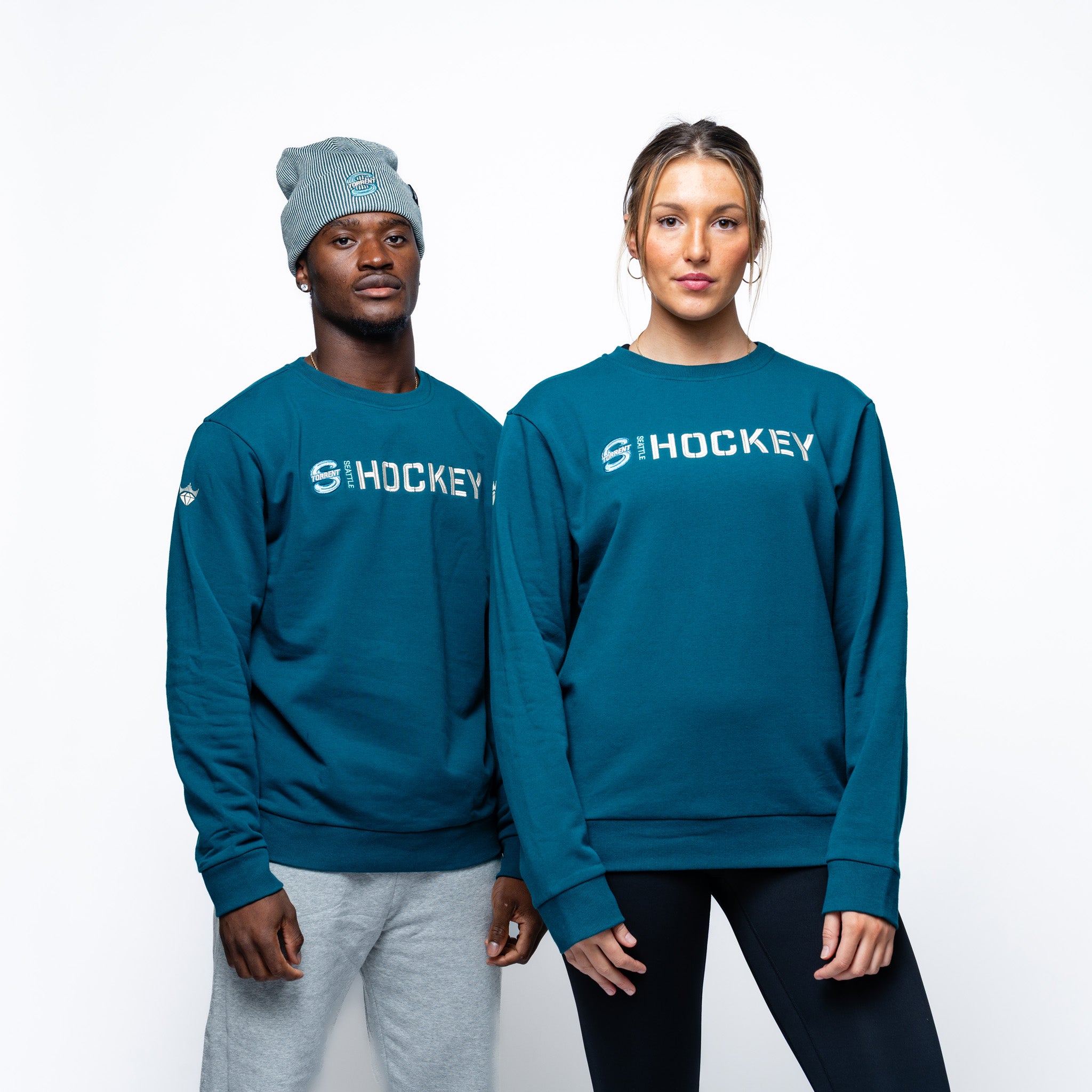 Adult Seattle Torrent Royalty Everyday Cloud Crew - Crewneck in Green