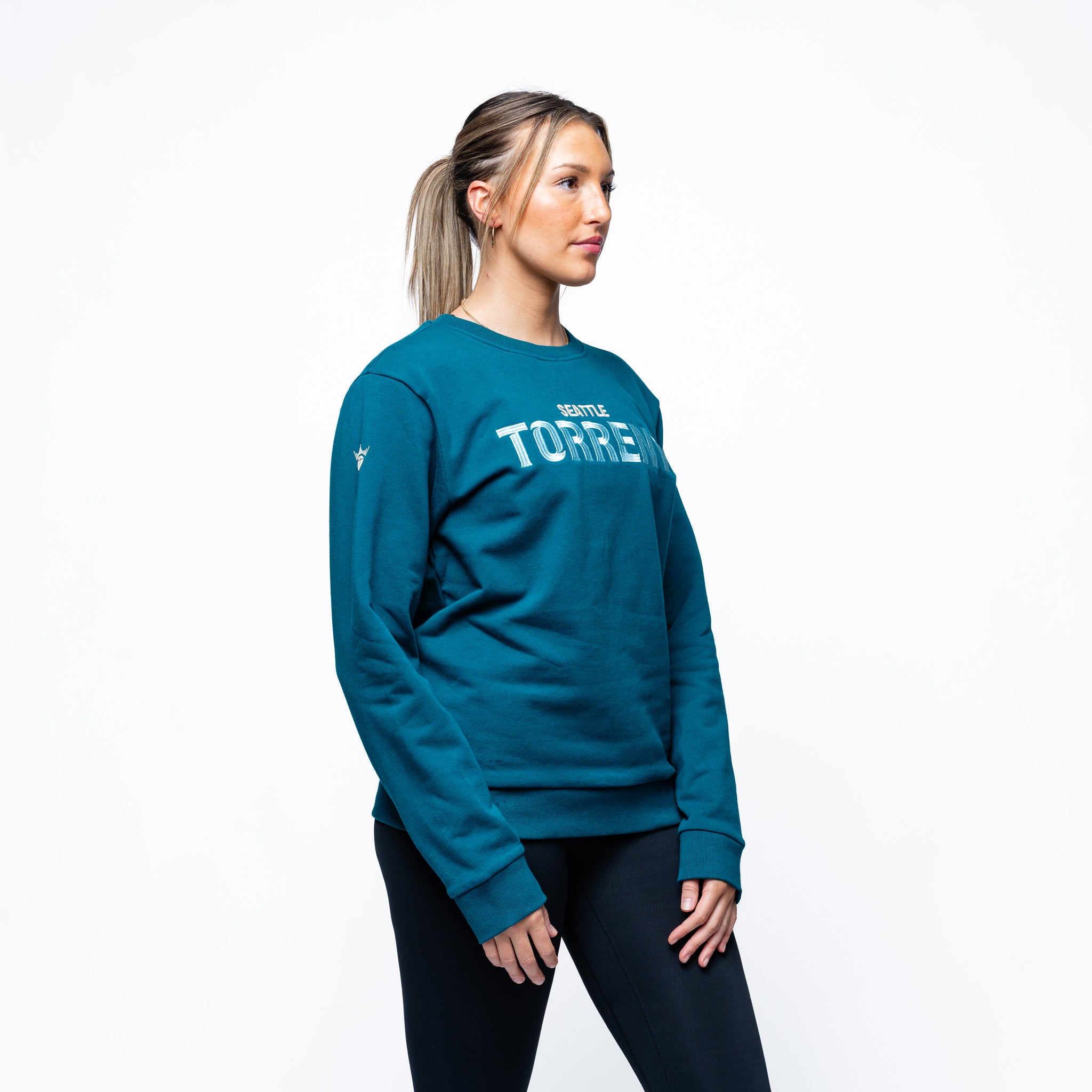 Adult Seattle Torrent Royalty Standard Cloud Crew - Crewneck in Green