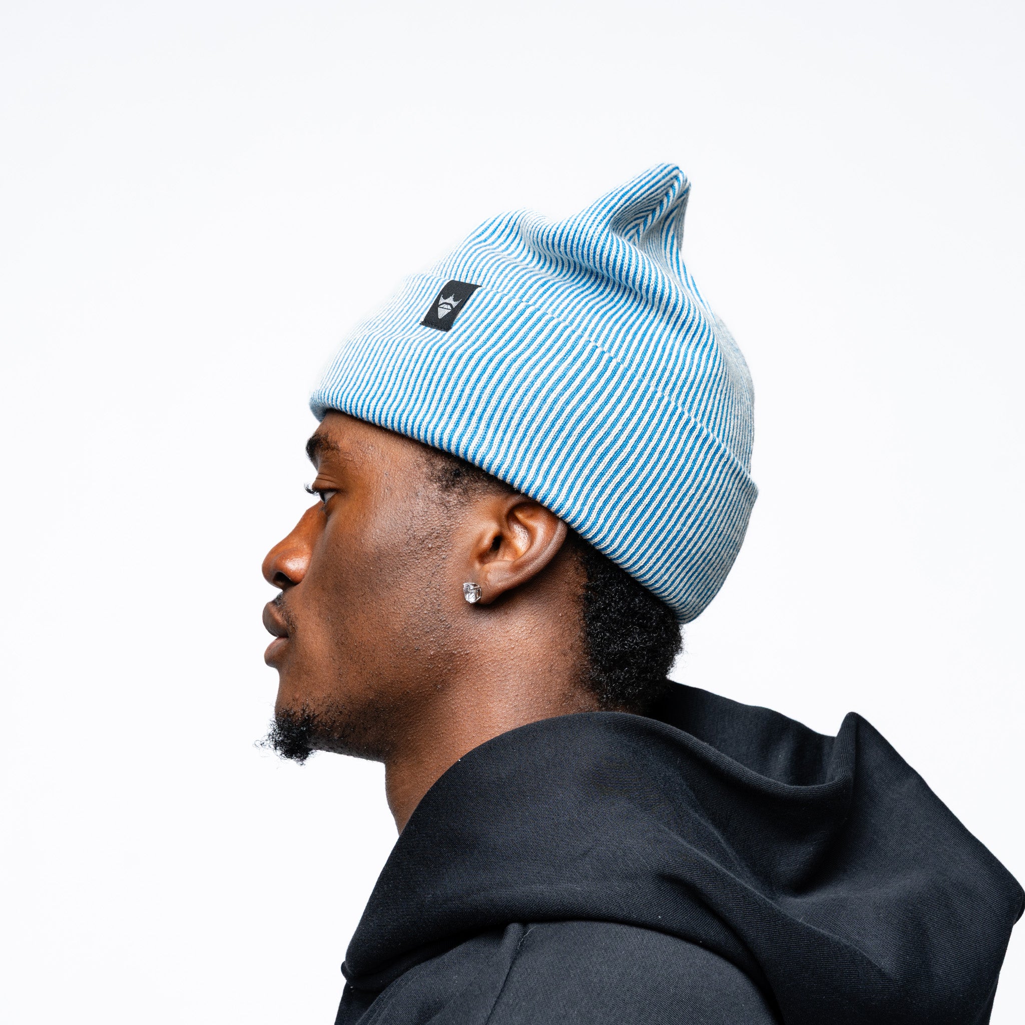 Adult Vancouver Goldeneyes Royalty Double Knit Beanie - Hat in Blue