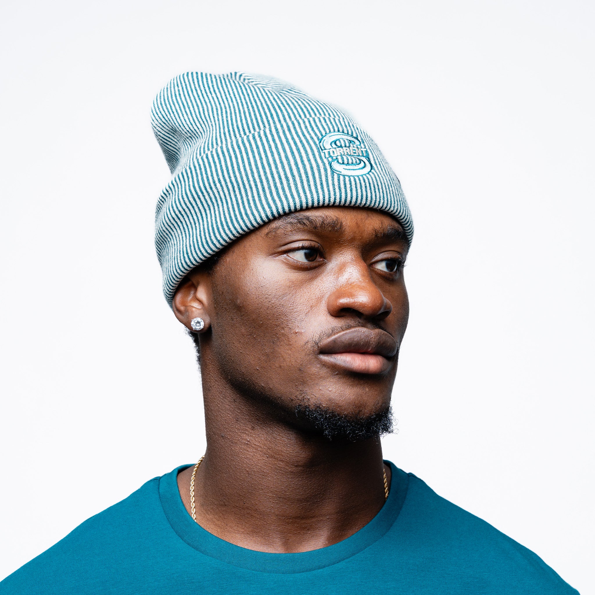 Adult Seattle Torrent Royalty Double Knit Beanie - Hat in Green