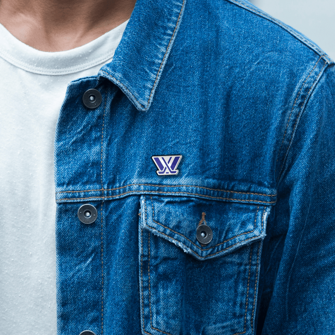 PWHL Lapel Pin - Pin in Purple