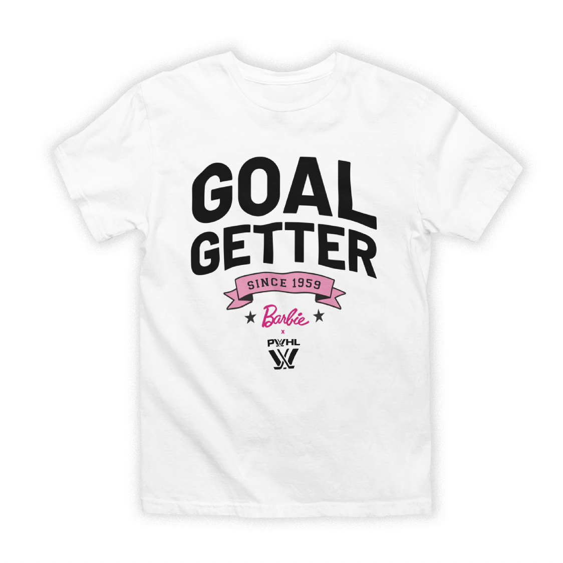 PWHL x Barbie Youth Goal Getter T-Shirt - T-Shirt in White