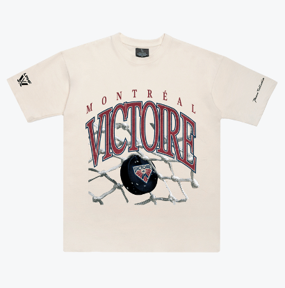 Montreal Victoire Unisex Peace Collective Vintage Heavy Weight T-Shirt - T-Shirt in Cream