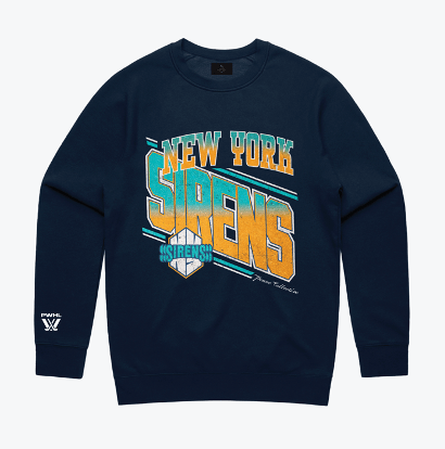 New York Sirens Unisex Peace Collective Vintage Fleece Crew - Crewneck in Navy