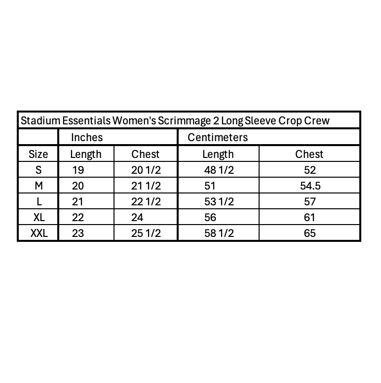 Ottawa Charge Women's Stadium Essentials Scrimmage 2 Long Sleeve Crop Crew - Crewneck in Grey