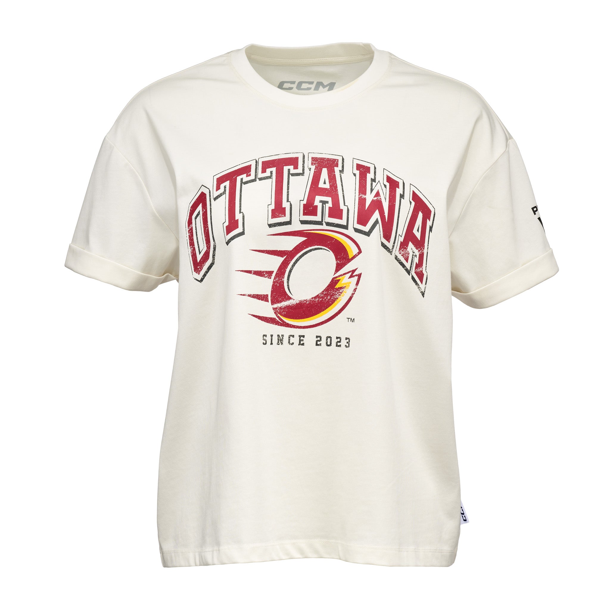Adult Ottawa Charge CCM Washed City T-Shirt - T-Shirt in S