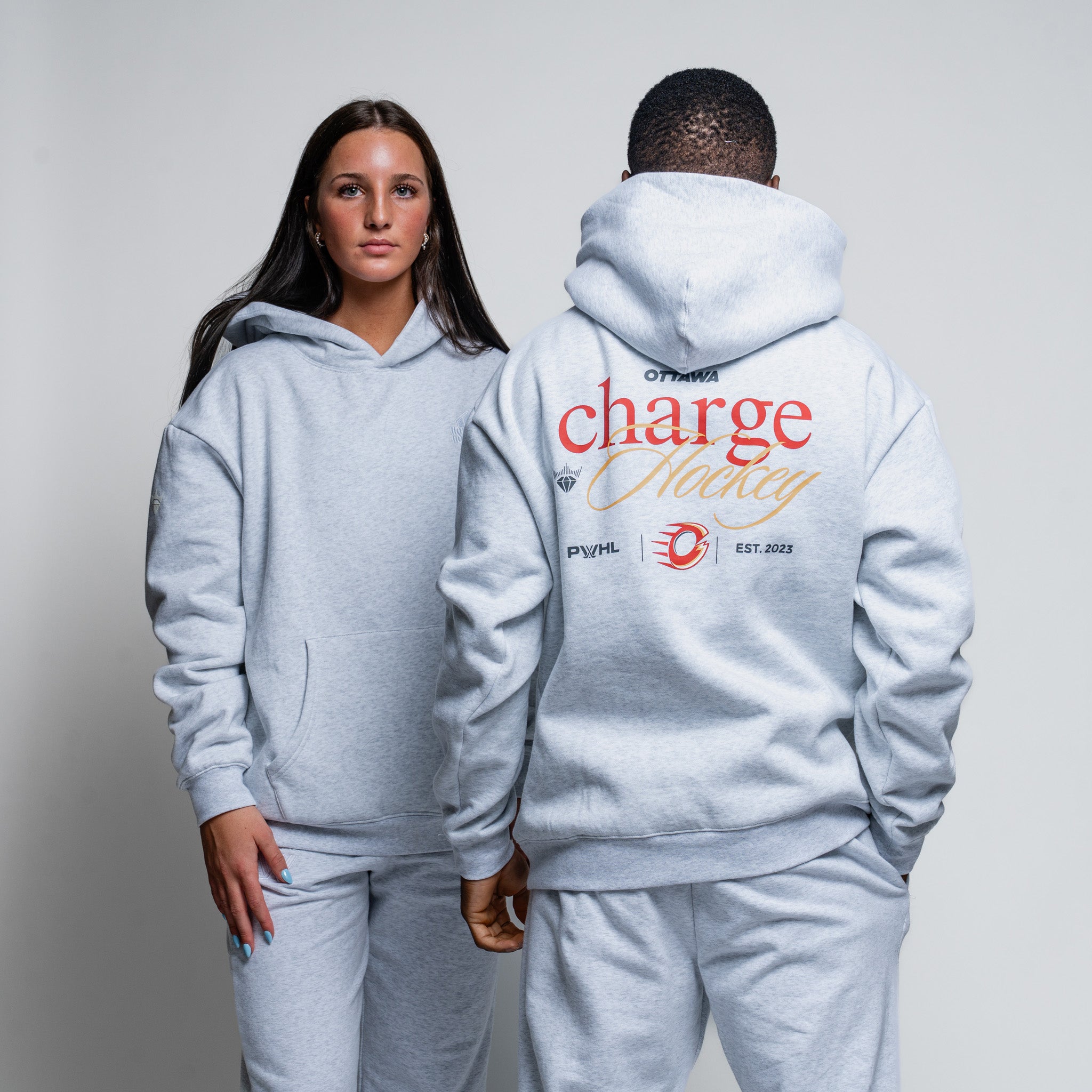 Adult Ottawa Charge Royalty Relaxed Hoodie - Hoodie in XS