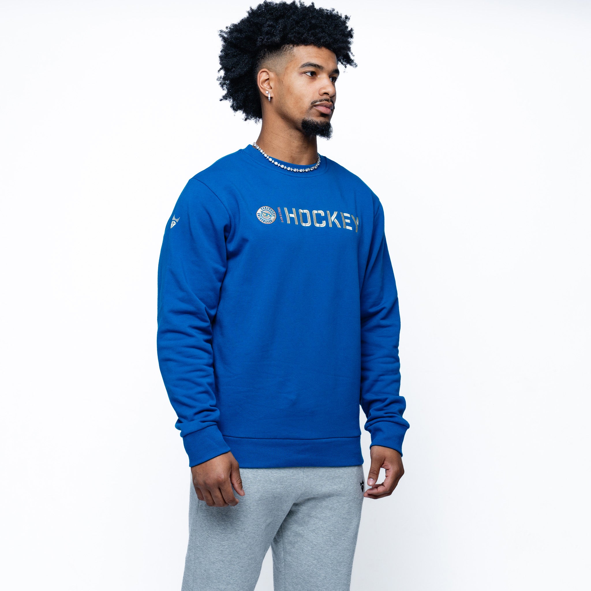 Adult Vancouver Goldeneyes Royalty Everyday Cloud Crew - Crewneck in Blue