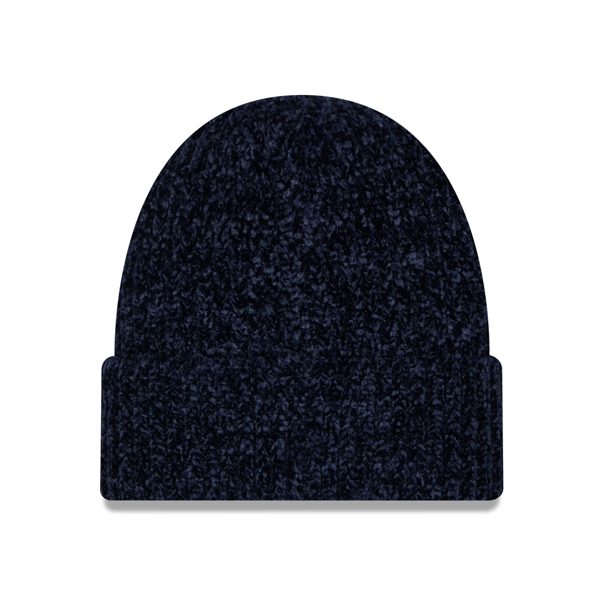 Back of dark blue knit Montreal Victoire beanie with a folded cuff.