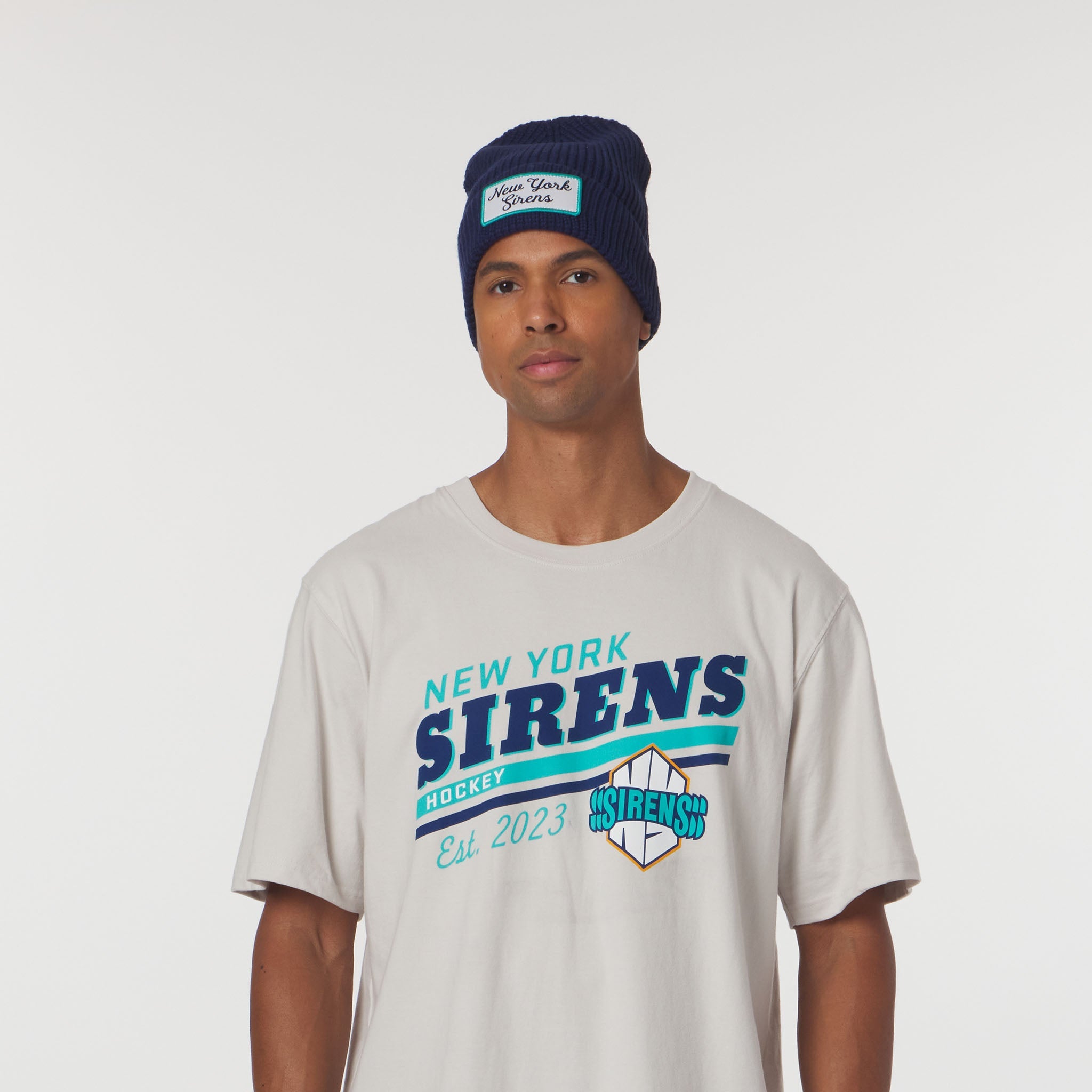Adult New York Sirens Sportiqe Cache Beanie - Hat in navy