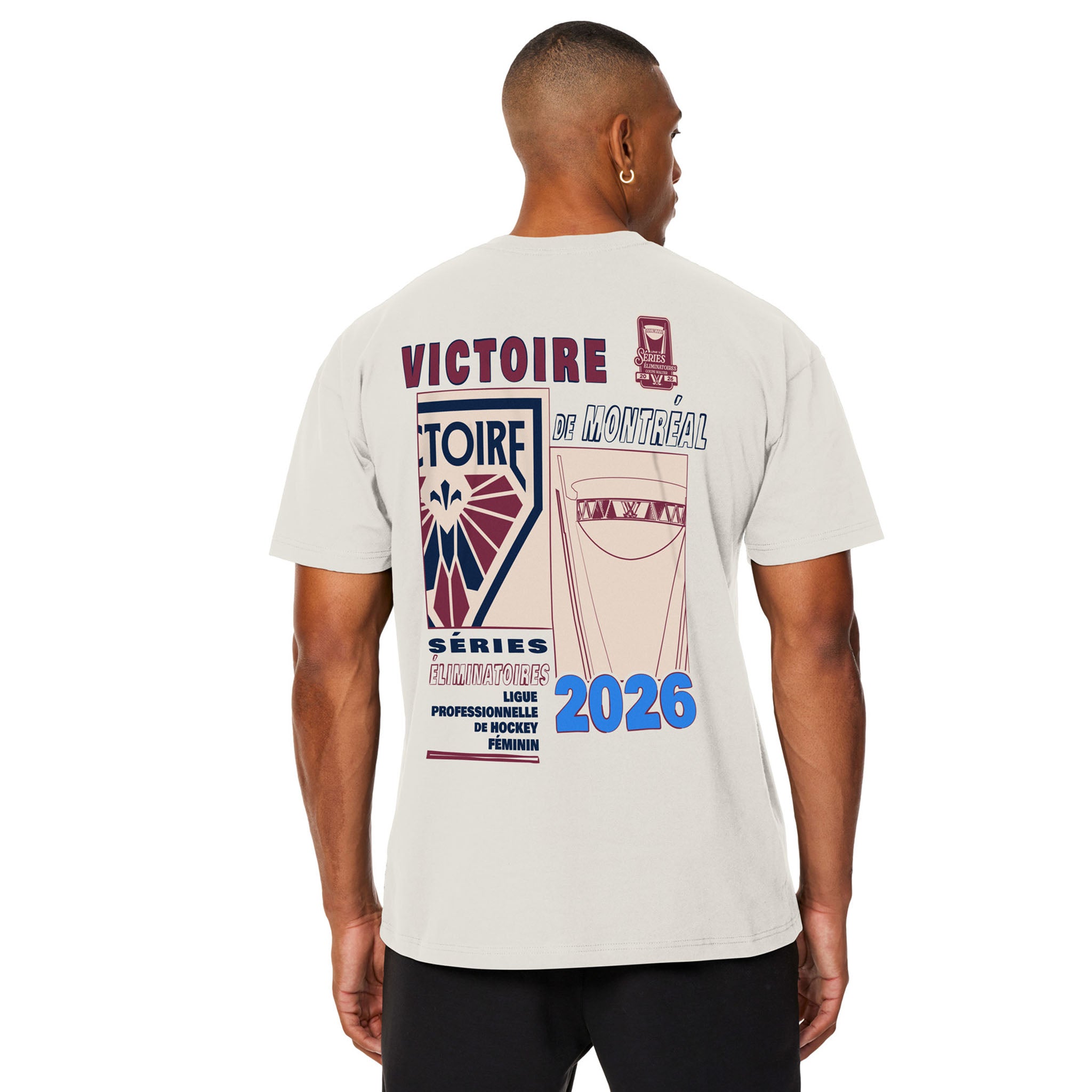 Adult Montreal Victoire Stadium Essentials Playoffs Fragments 2026 Urban T-Shirt - T-Shirt in S