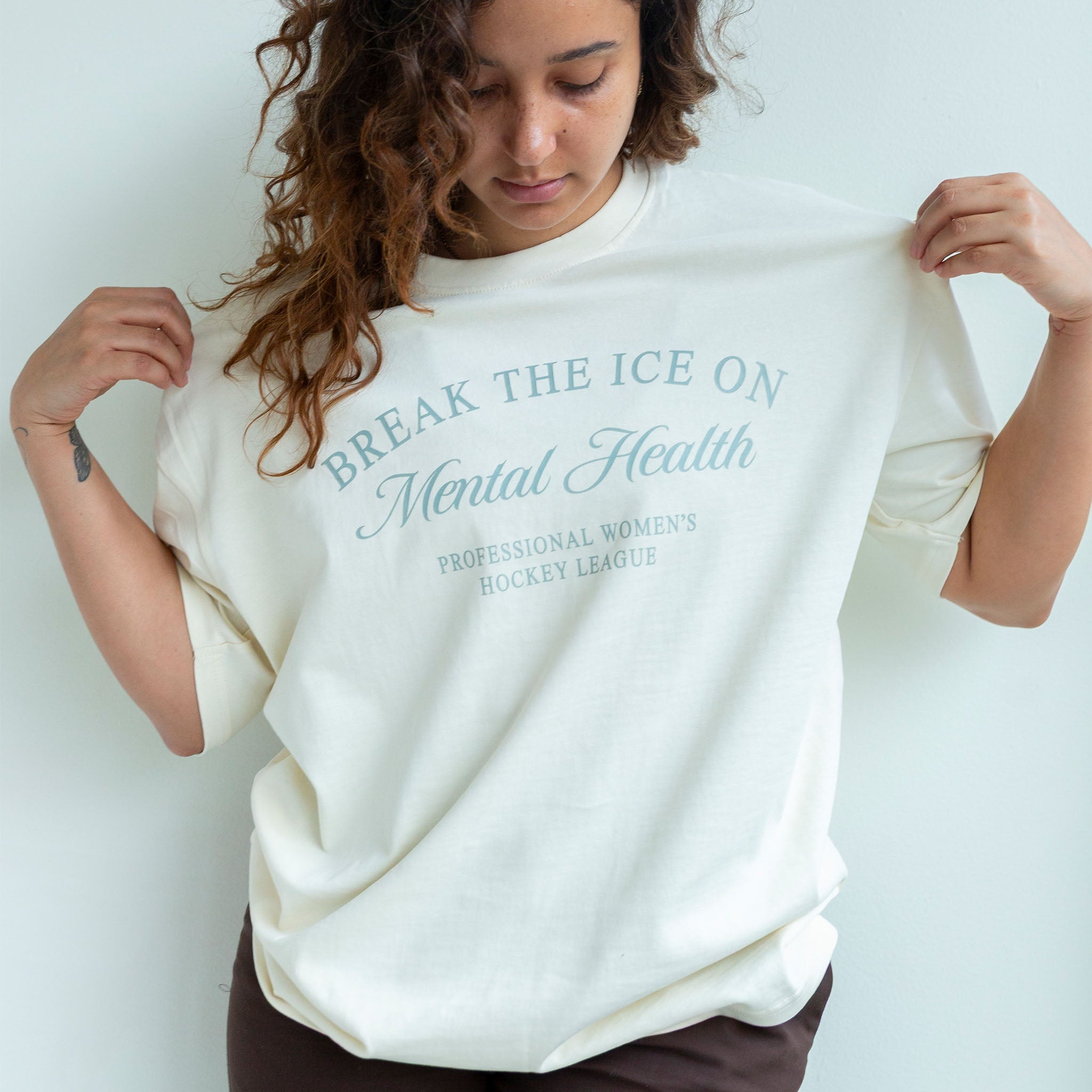 Adult PWHL Mental Health Peace Collective Heavyweight T-Shirt - T-Shirt in S