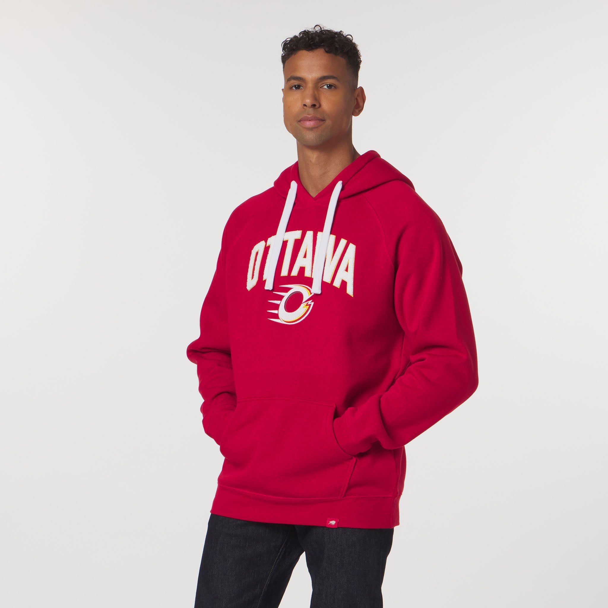 Adult Ottawa Charge Sportiqe Chenille Olsen Hoodie - Hoodie in Red