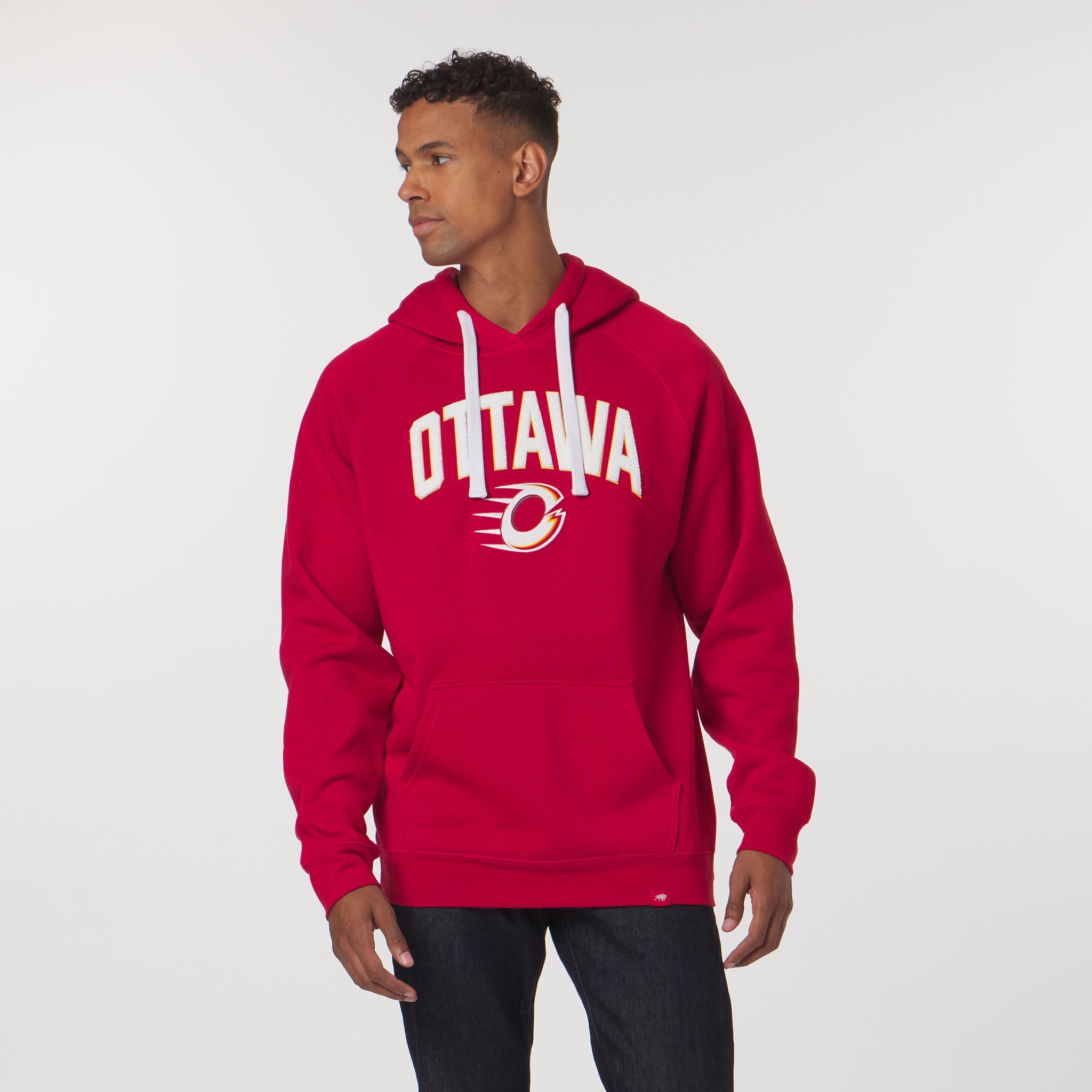 Adult Ottawa Charge Sportiqe Chenille Olsen Hoodie - Hoodie in Red