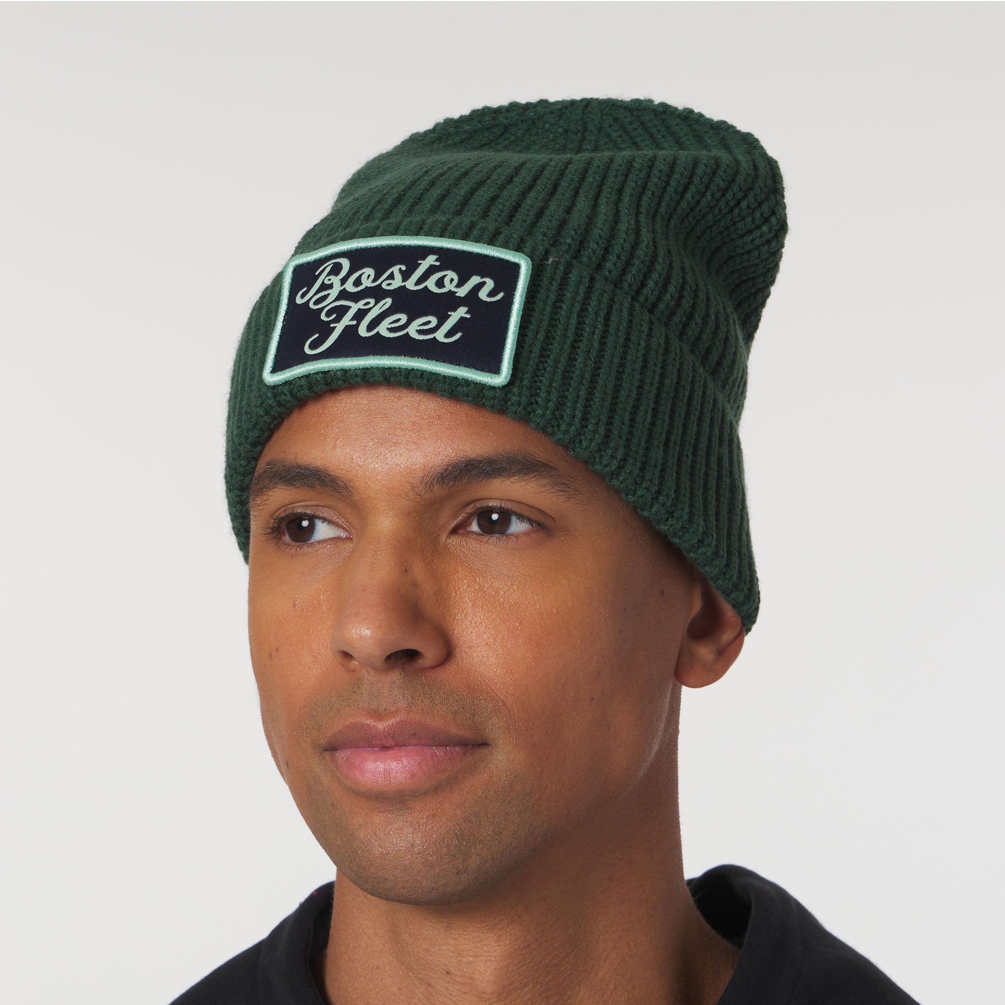 Adult Boston Fleet Sportiqe Cache Beanie - Hat in Green