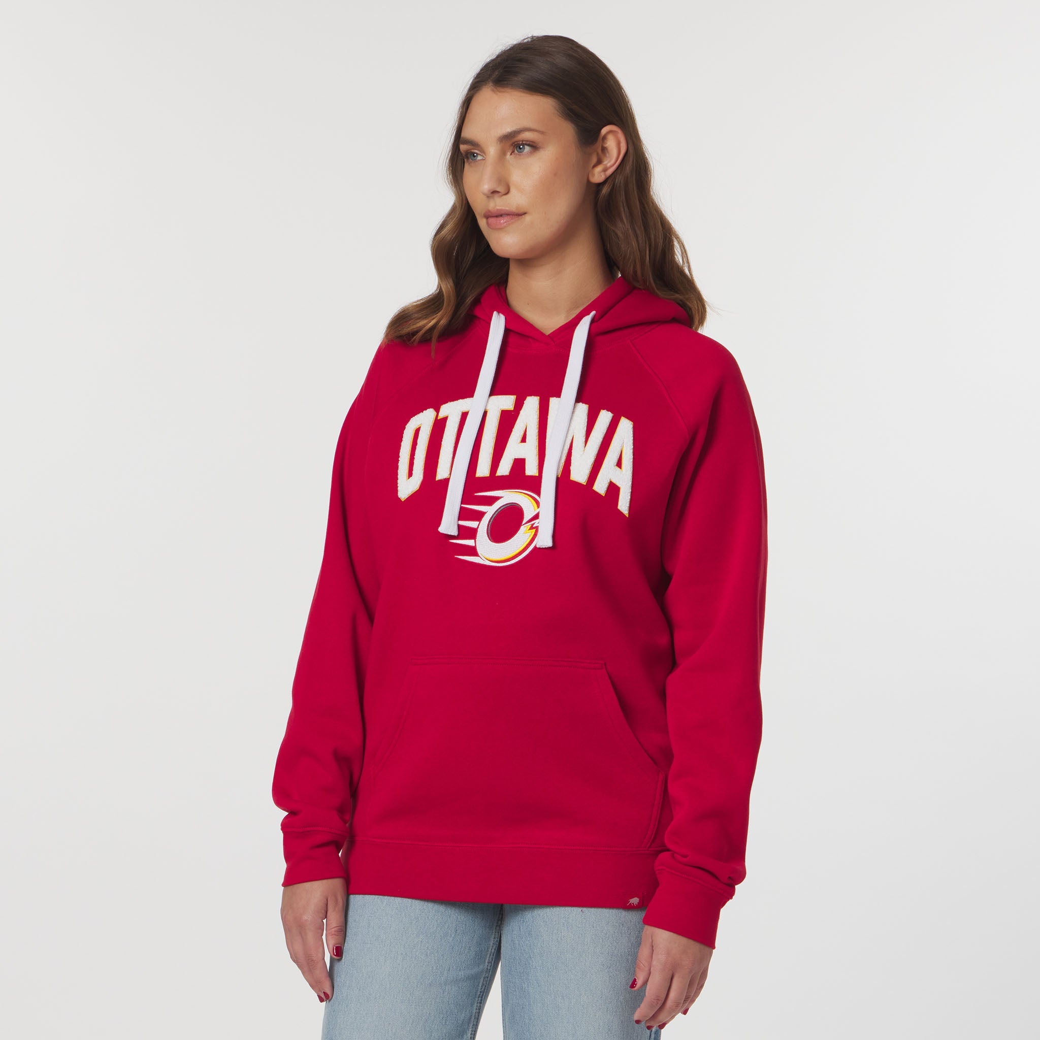 Adult Ottawa Charge Sportiqe Chenille Olsen Hoodie - Hoodie in Red