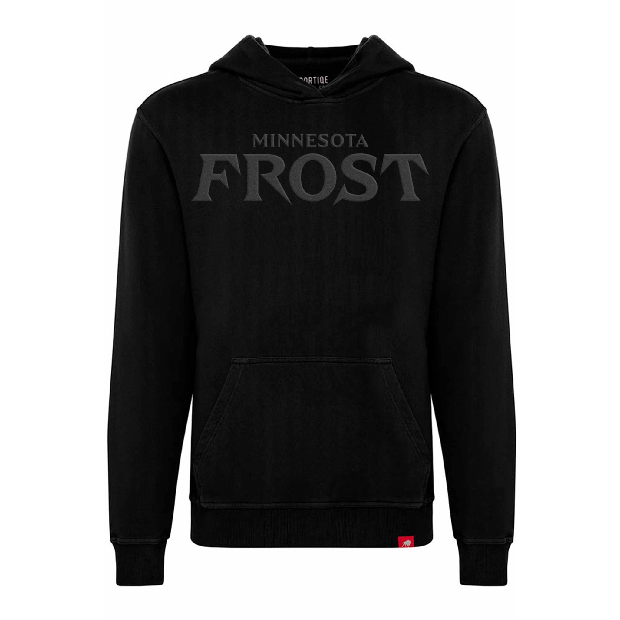Adult Minnesota Frost Sportiqe Puff Ink Logo Drake Hoodie - Hoodie in Black