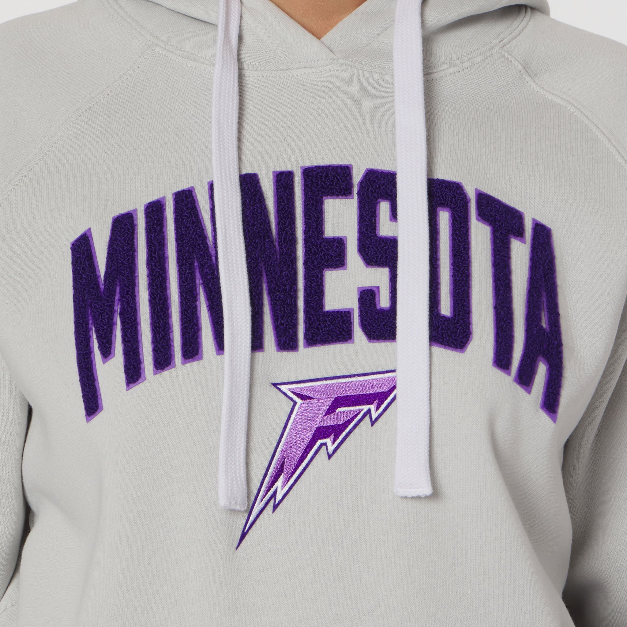 Adult Minnesota Frost Sportiqe Chenille Olsen Hoodie - Hoodie in Stone