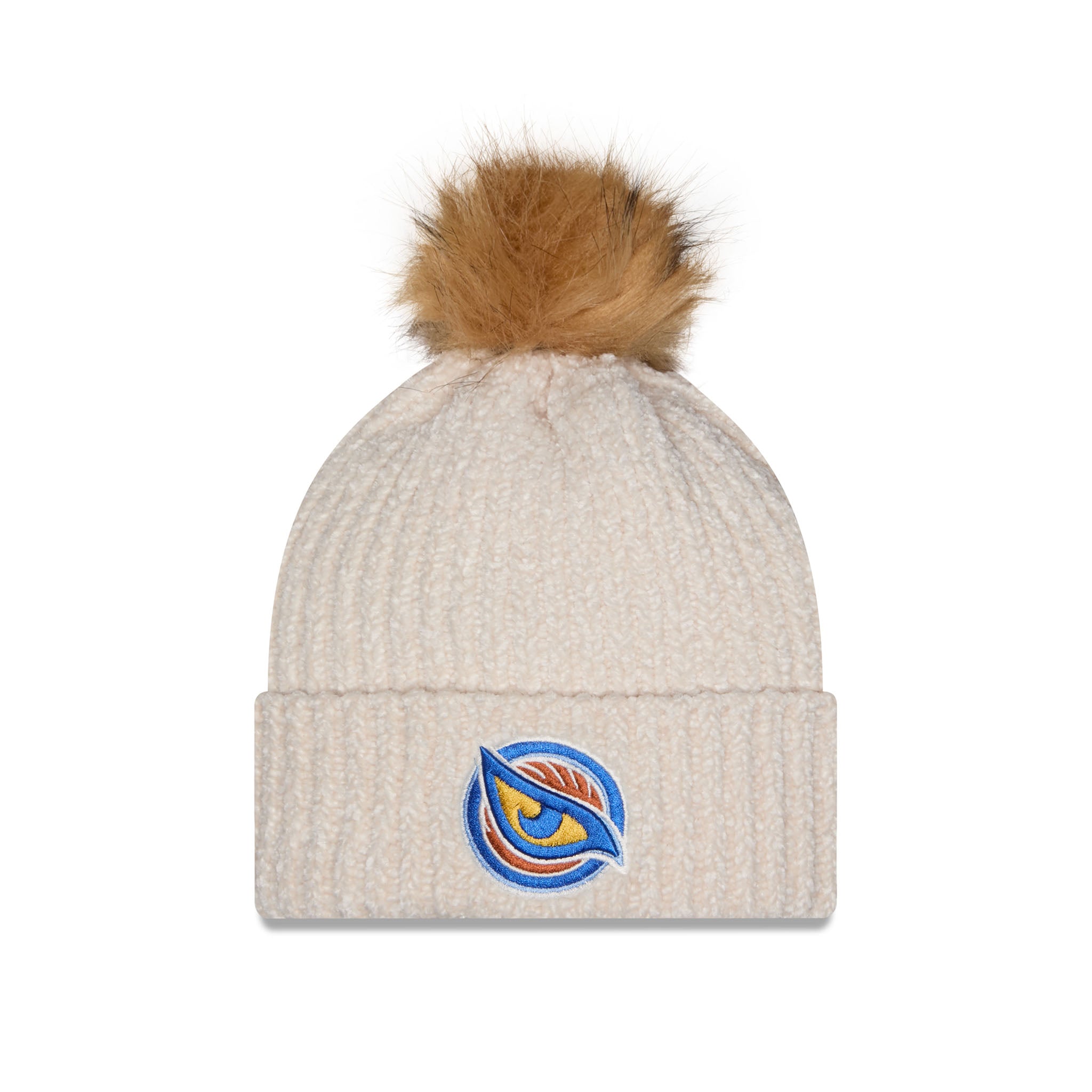 Adult Vancouver Goldeneyes New Era Logo Knit Pom Beanie - Beanie in