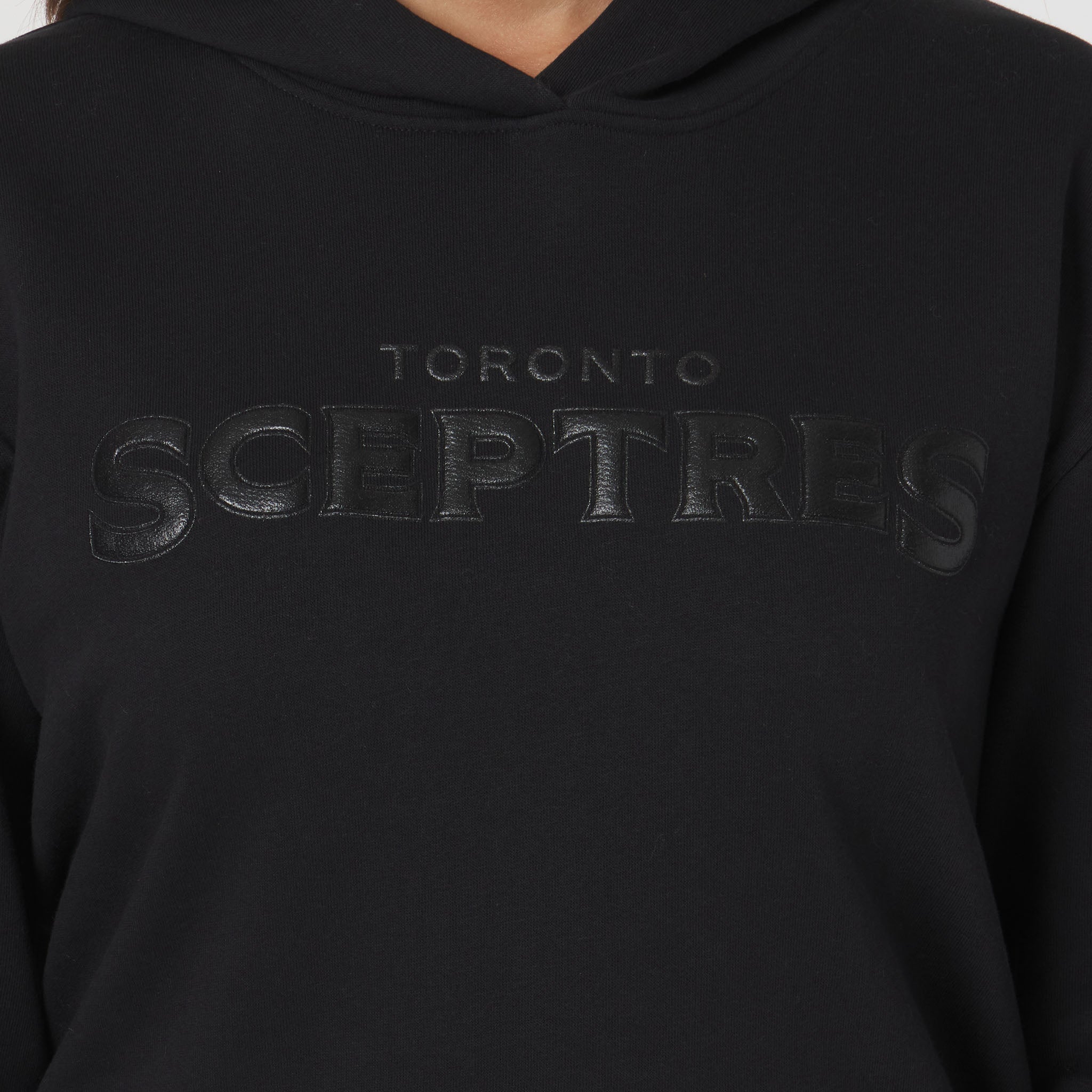 Adult Toronto Sceptres Sportiqe Puff Ink Logo Drake Hoodie - Hoodie in Black