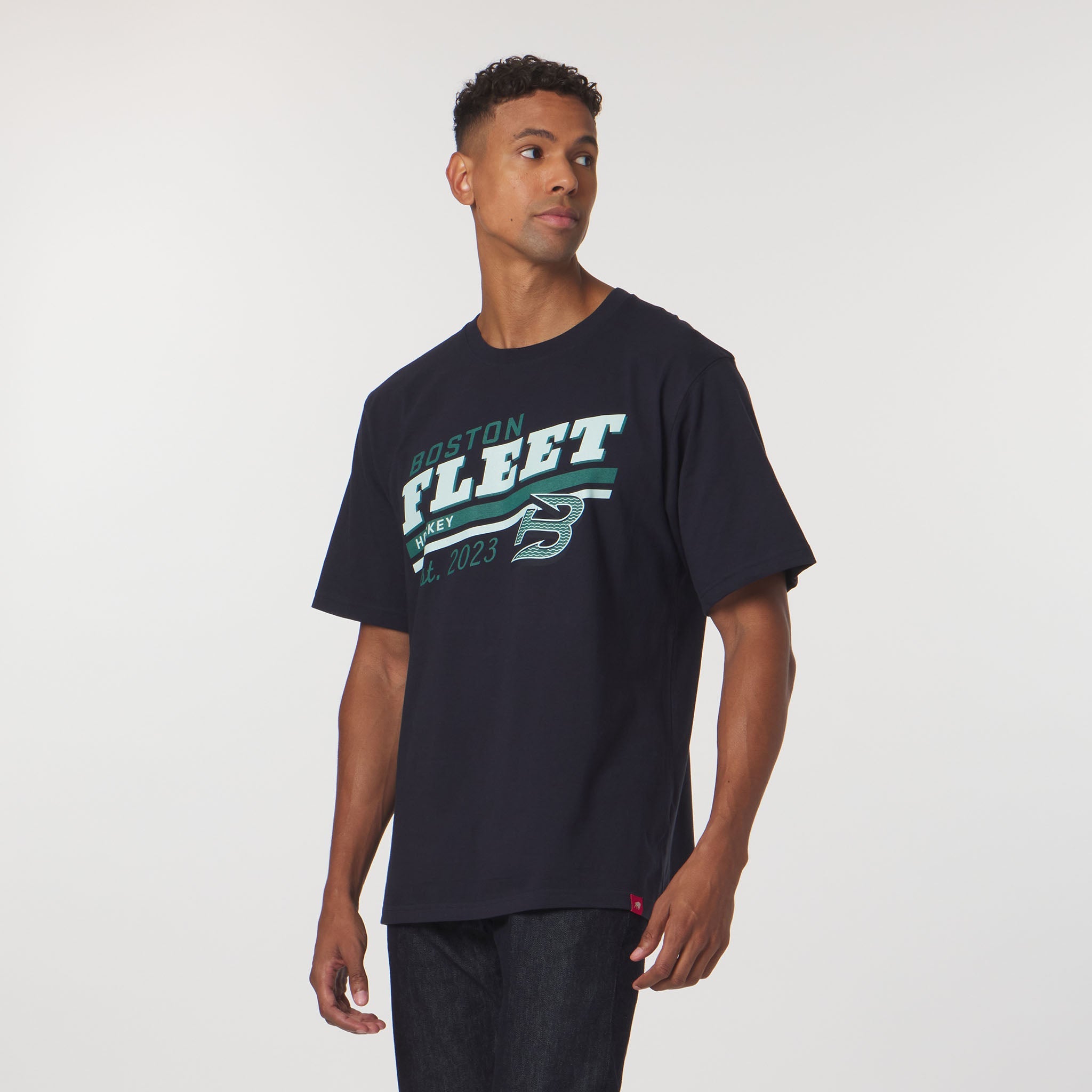 Adult Boston Fleet Sportiqe Graphic Duke T-Shirt - T-Shirt in Navy