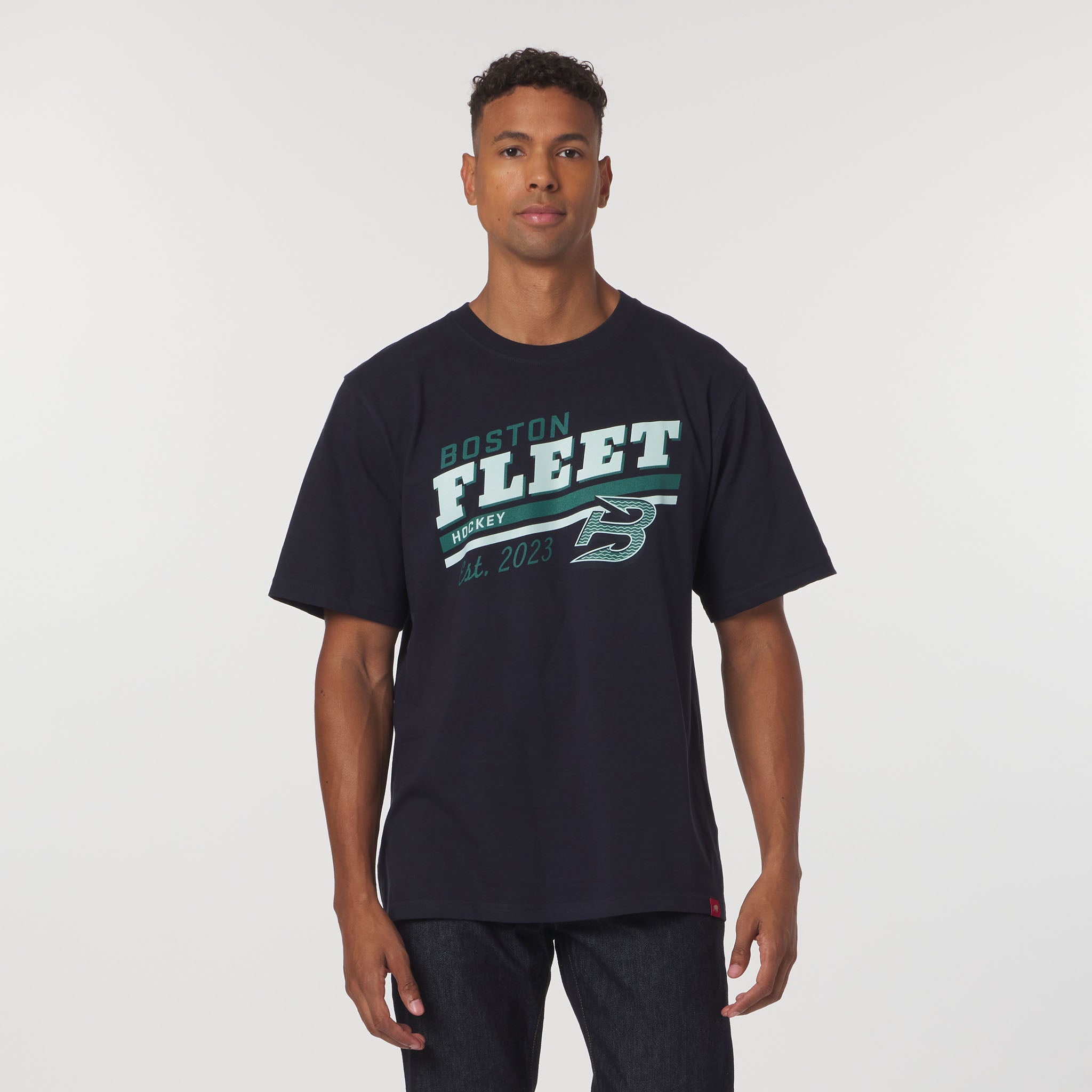 Adult Boston Fleet Sportiqe Graphic Duke T-Shirt - T-Shirt in Navy