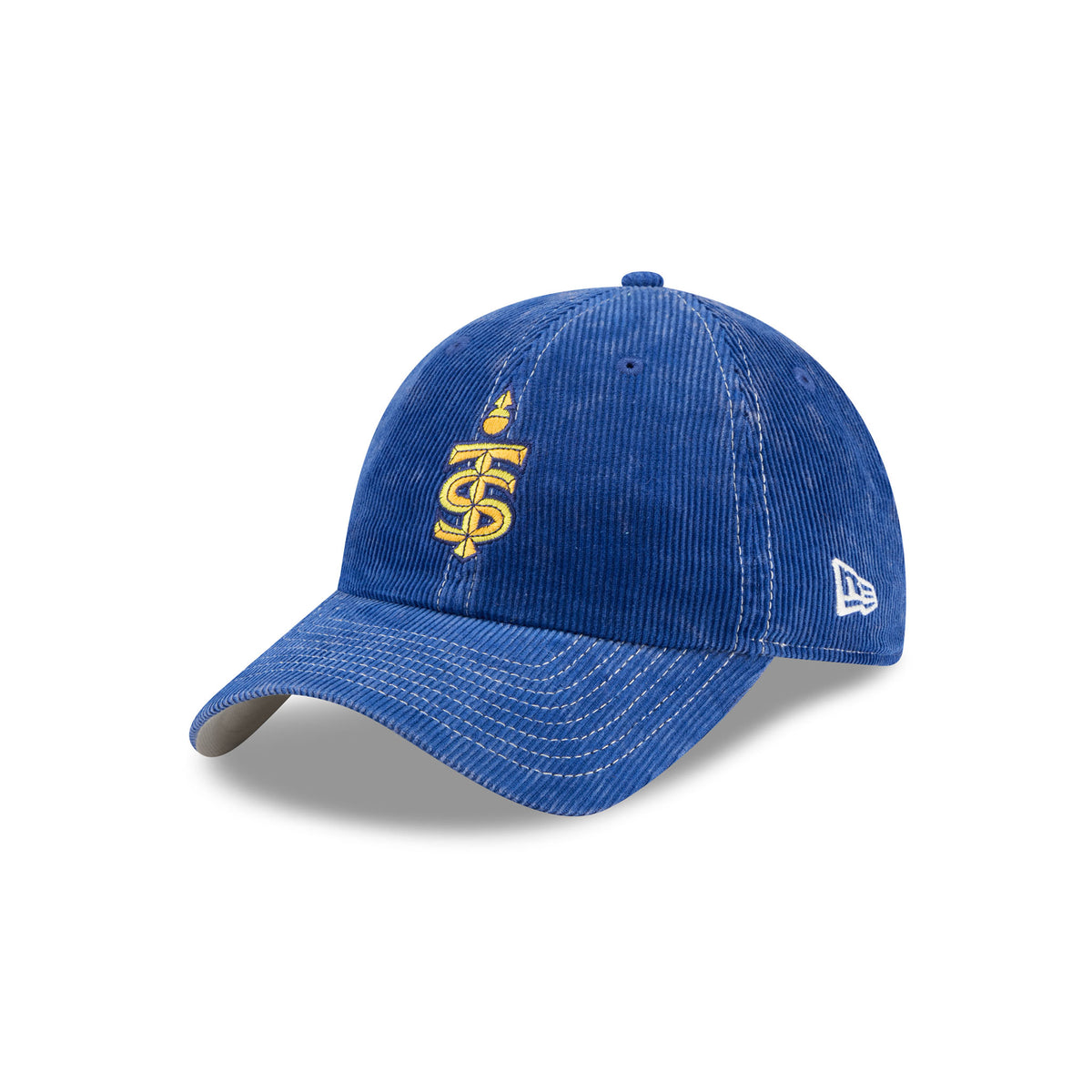 Blue Corduroy Embroidered Toronto Sceptres Logo Hat Angled Left