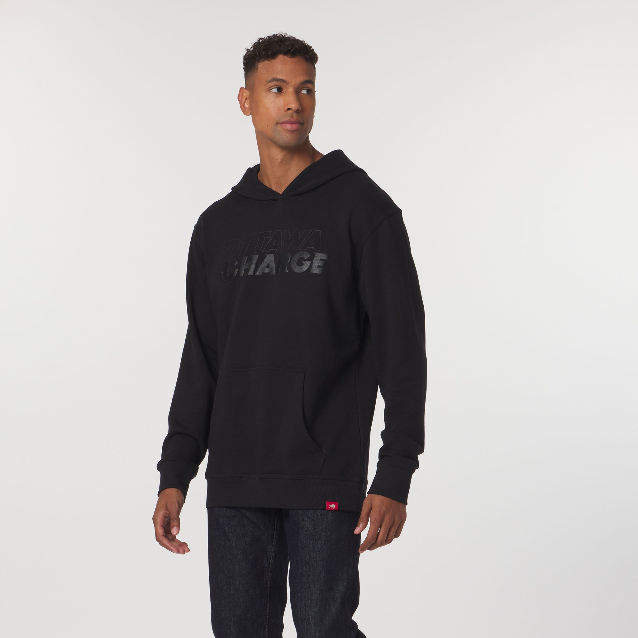 Adult Ottawa Charge Sportiqe Puff Ink Logo Drake Hoodie - Hoodie in Black