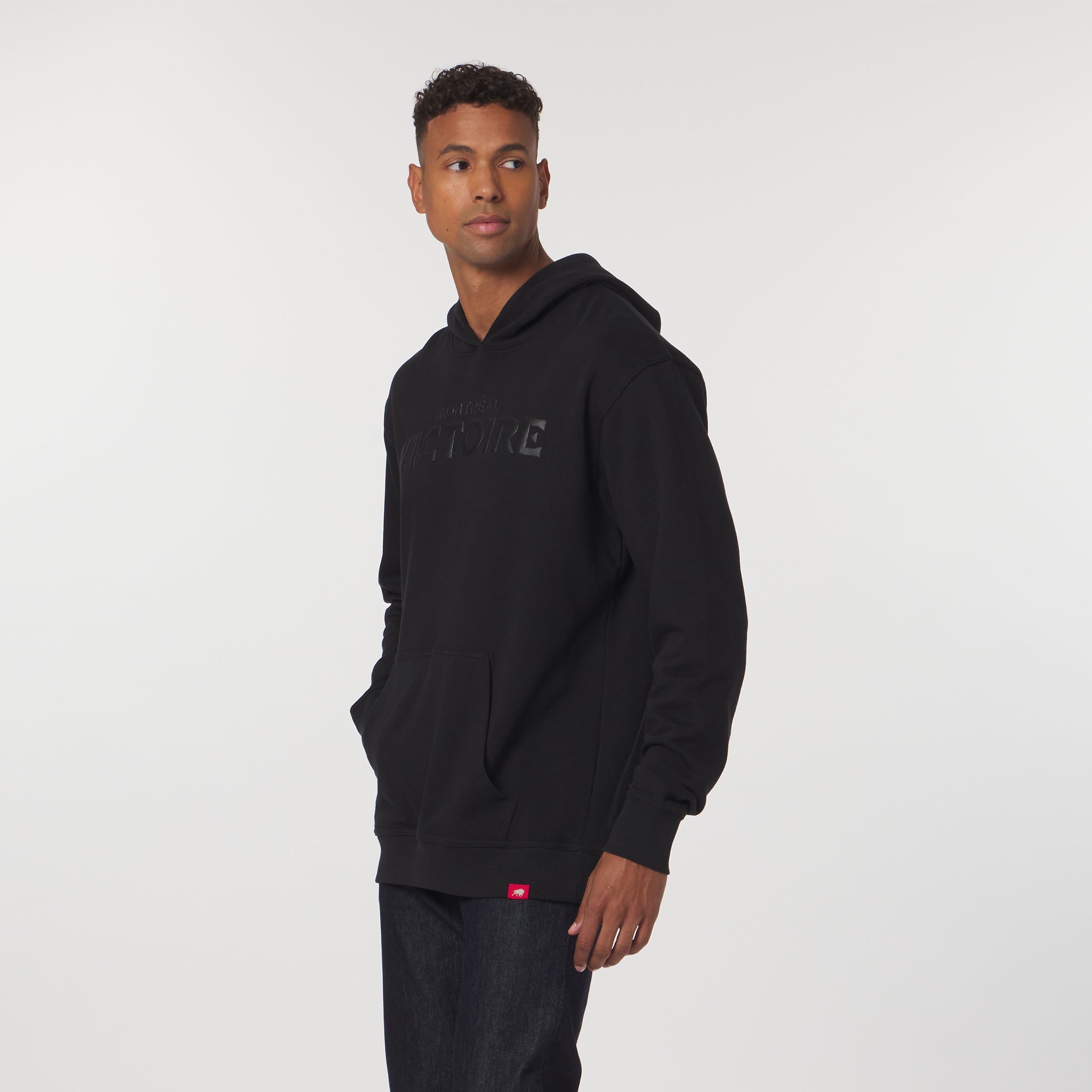 Adult Montreal Victoire Sportiqe Puff Ink Logo Drake Hoodie - Hoodie in Black